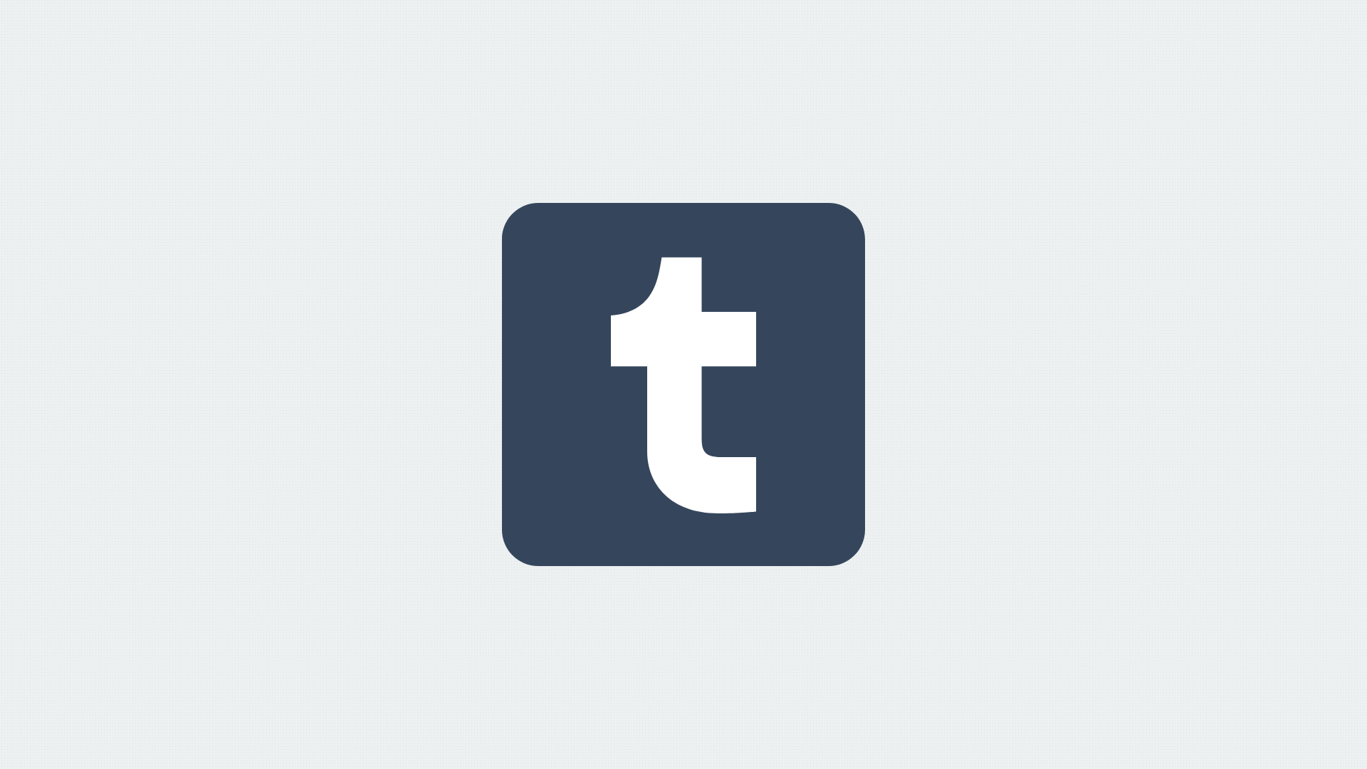 Animated GIF of the Tumblr logo shaking and falling down.