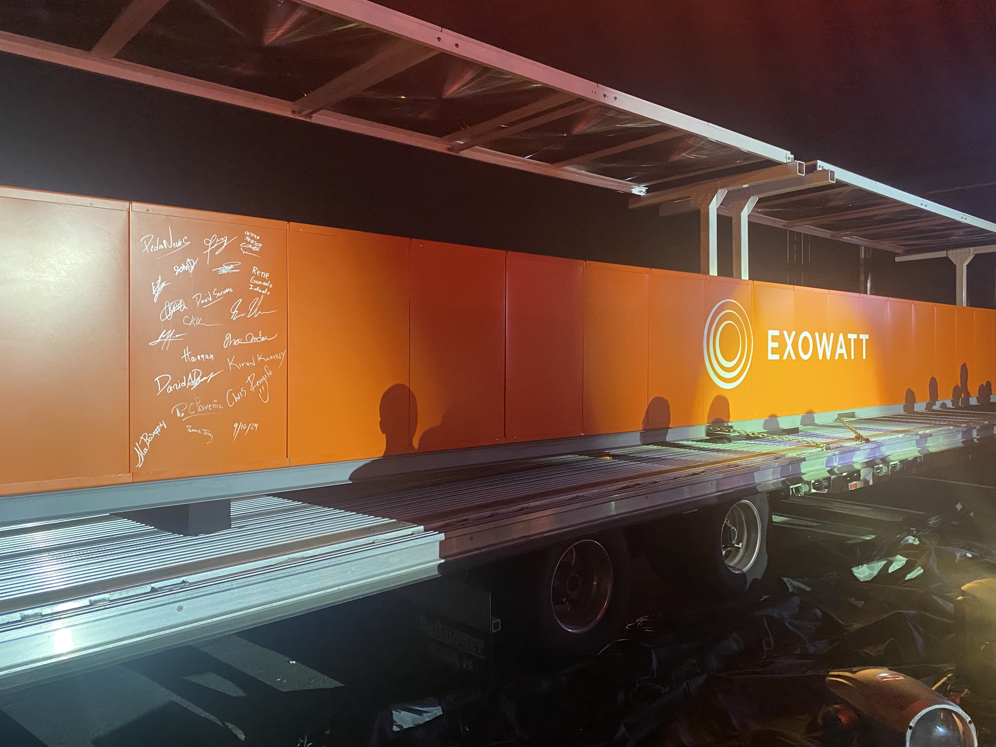 Exowatt unveiled its P3 solar thermal and storage box in Los Angeles.