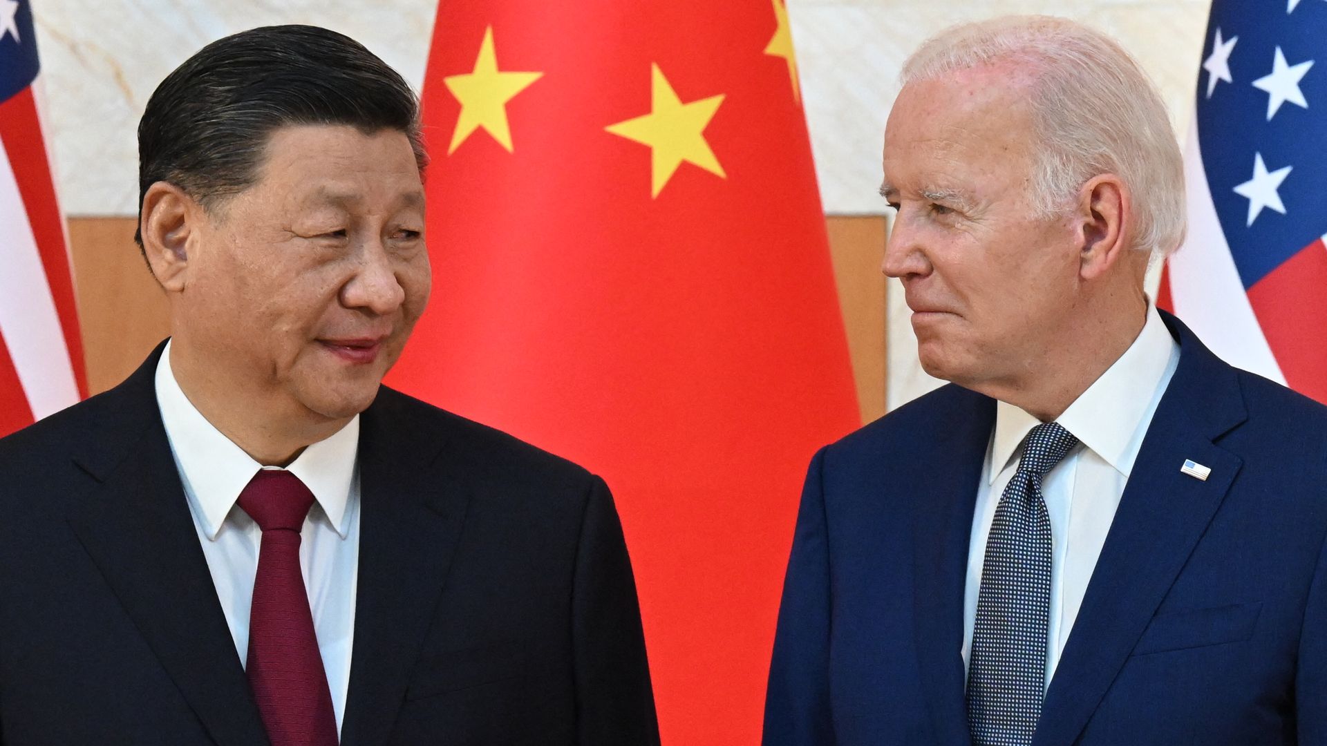 Chinese premier Xi Jinping and President Joe Biden meet in Bali.