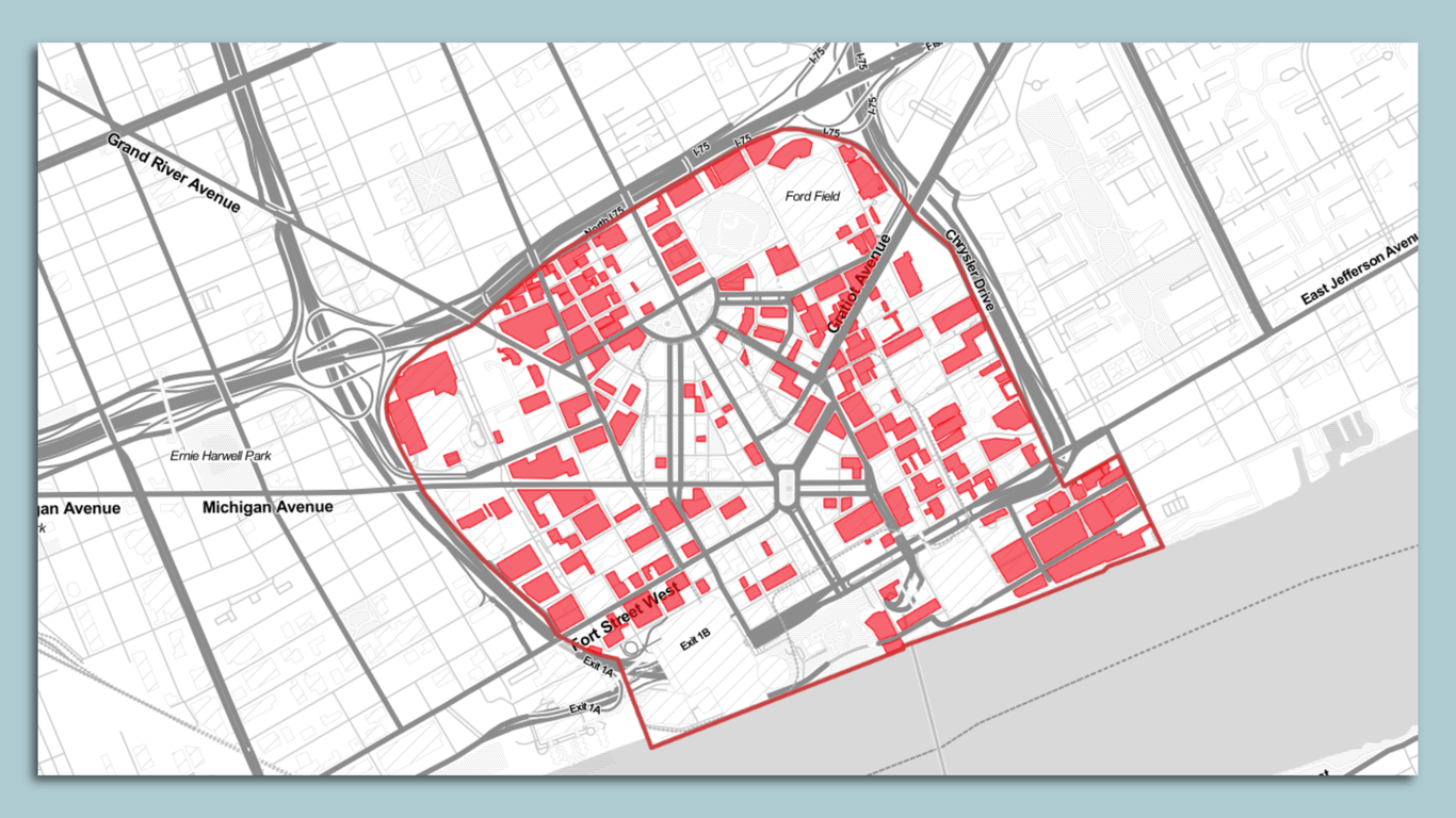 Study Nearly A Third Of Downtown Detroit Is Parking Axios Detroit   1681237921114 