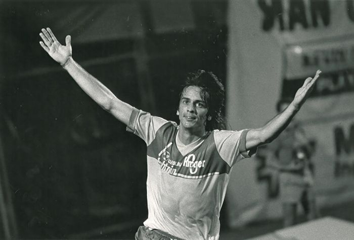 Charlottean Tony Suarez signed with the Carolina Lightnin' as an amateur in 1981. He led the team with 15 goals that season. Photo: Courtesy of the Carolina Lightnin'