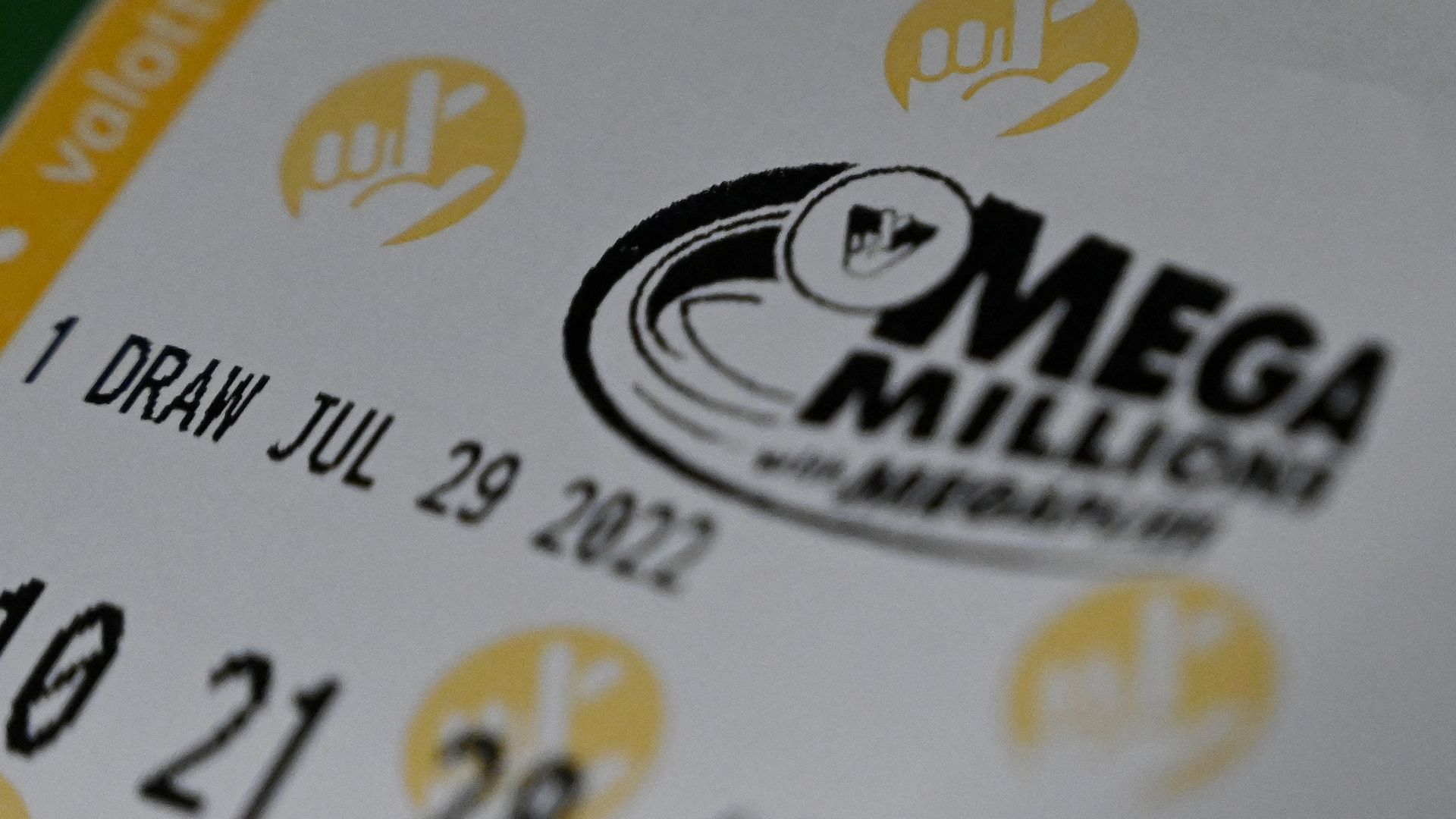 a picture of a mega millions lottery ticket
