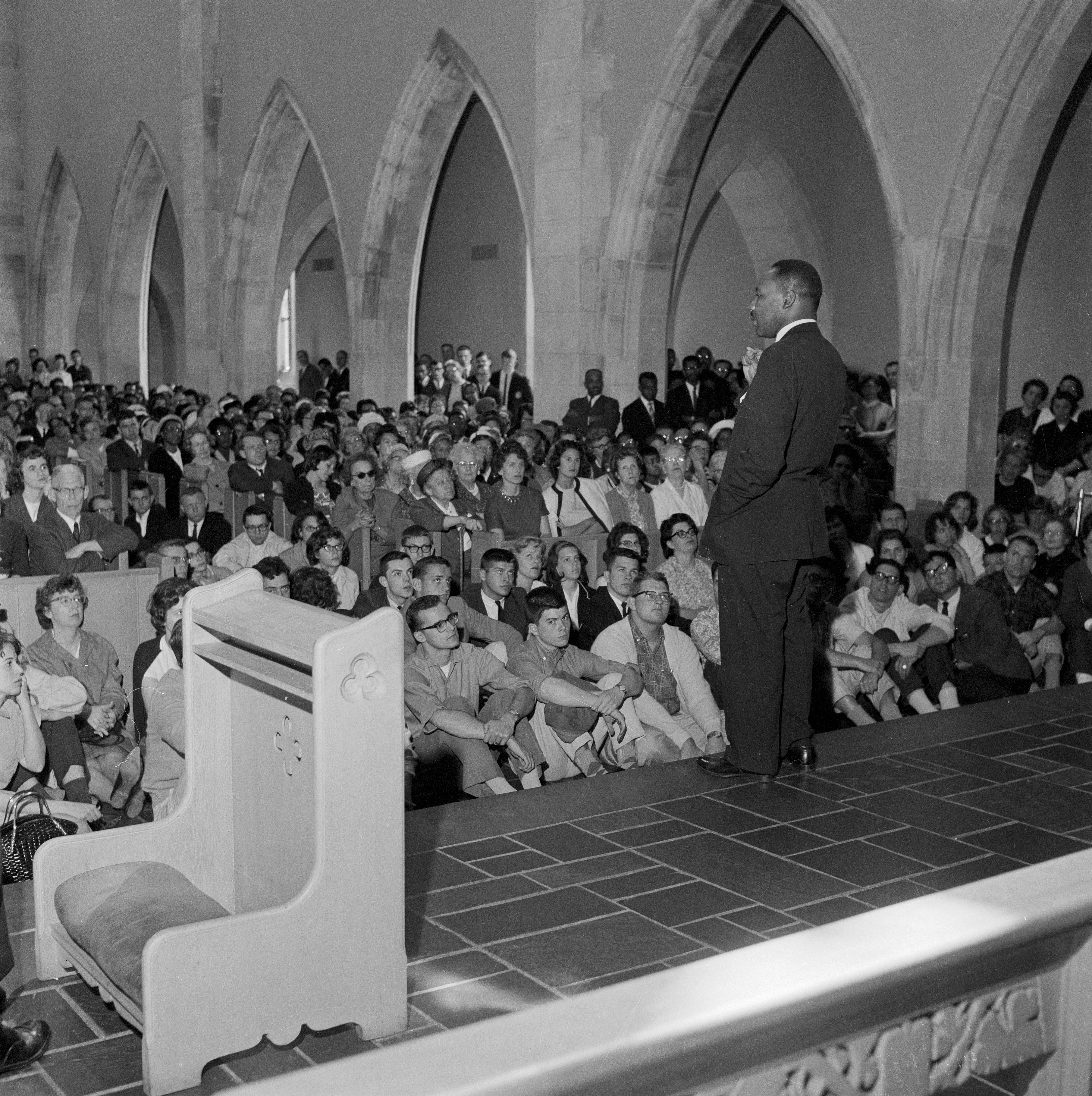 MLK speaks at church 
