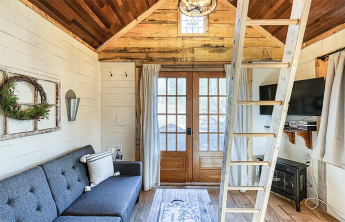 Restore Little Rustic Mountain Retreat living room