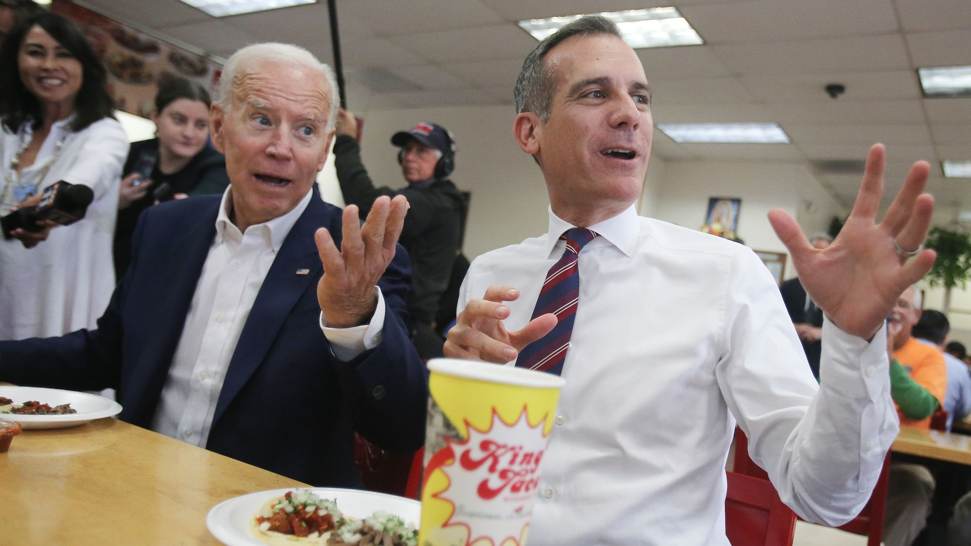 Biden and Garcetti