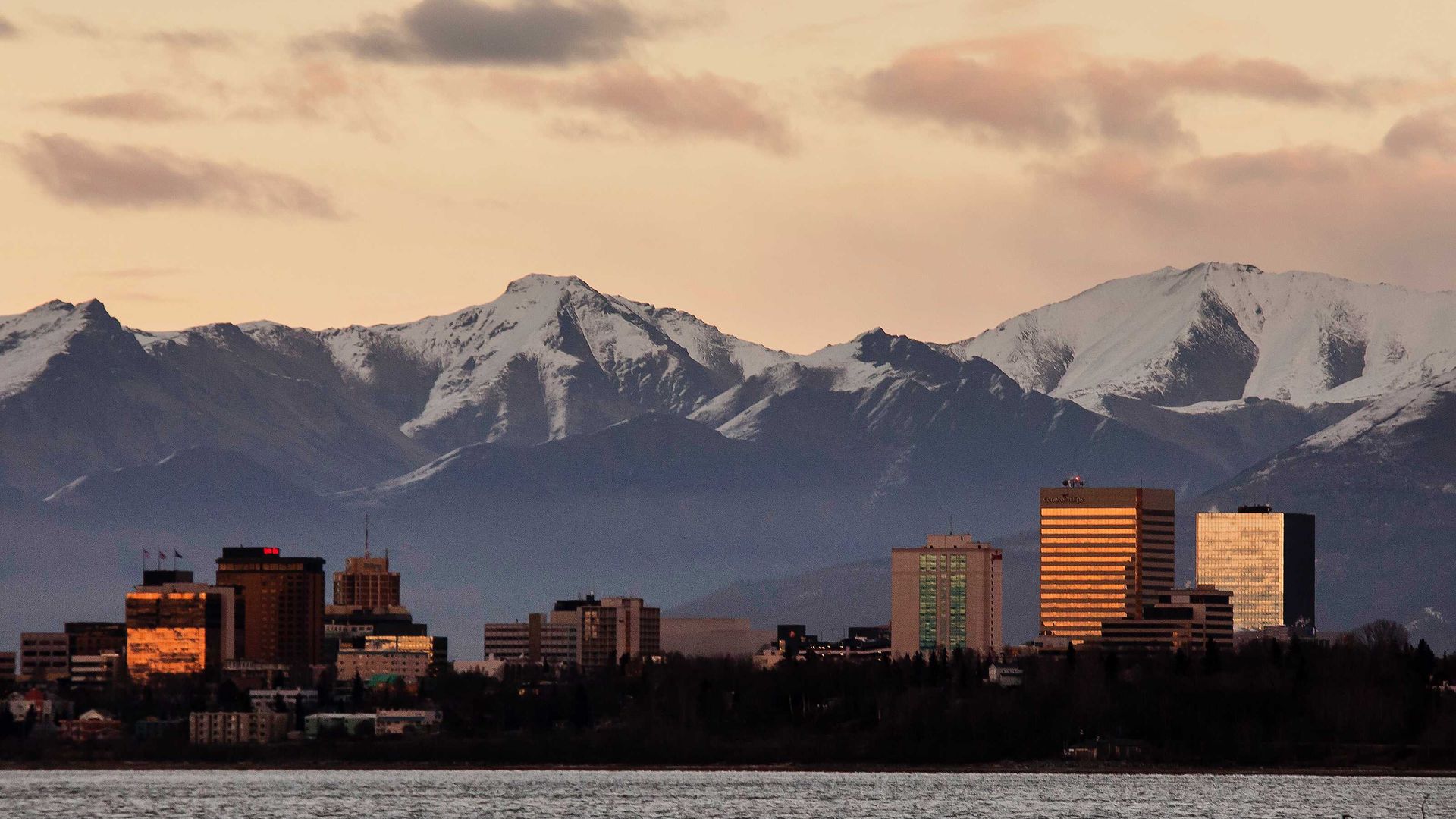 The Anchorage skyline
