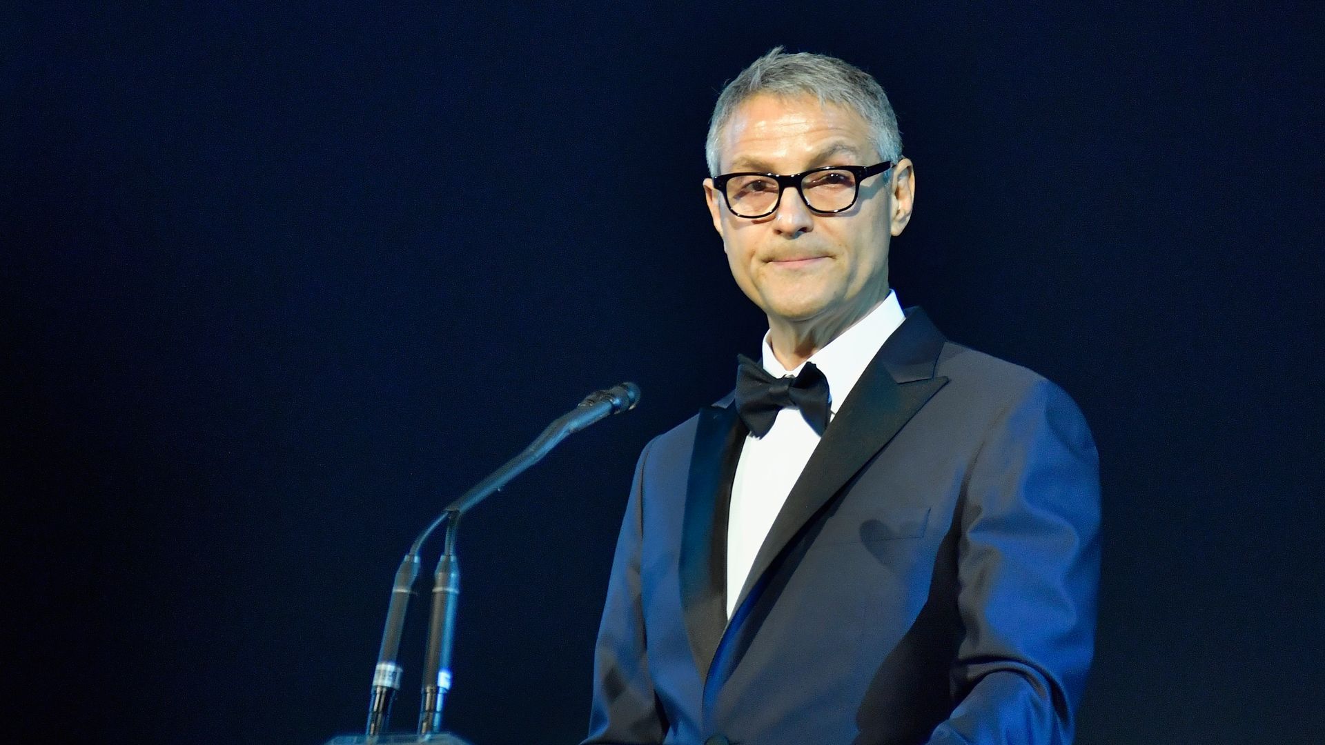 Ari Emanuel speaks onstage during the 2017 LACMA Art + Film Gala Honoring Mark Bradford and George Lucas.