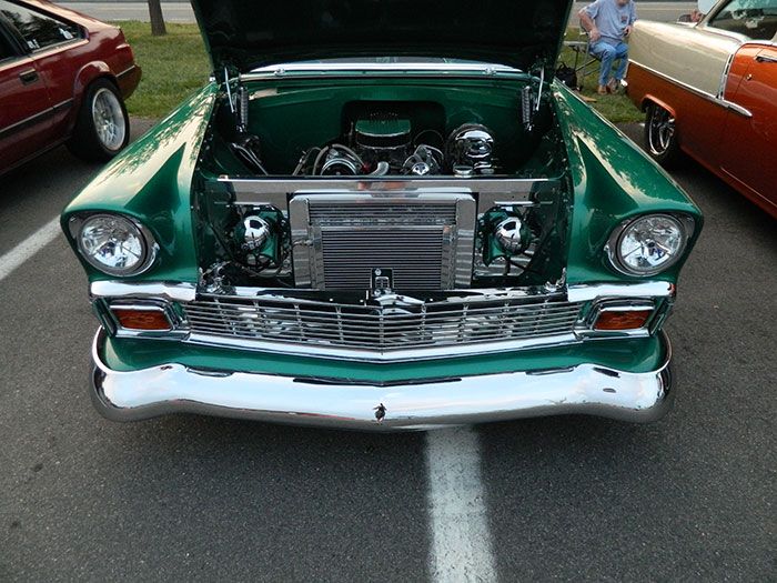 green-classic-car