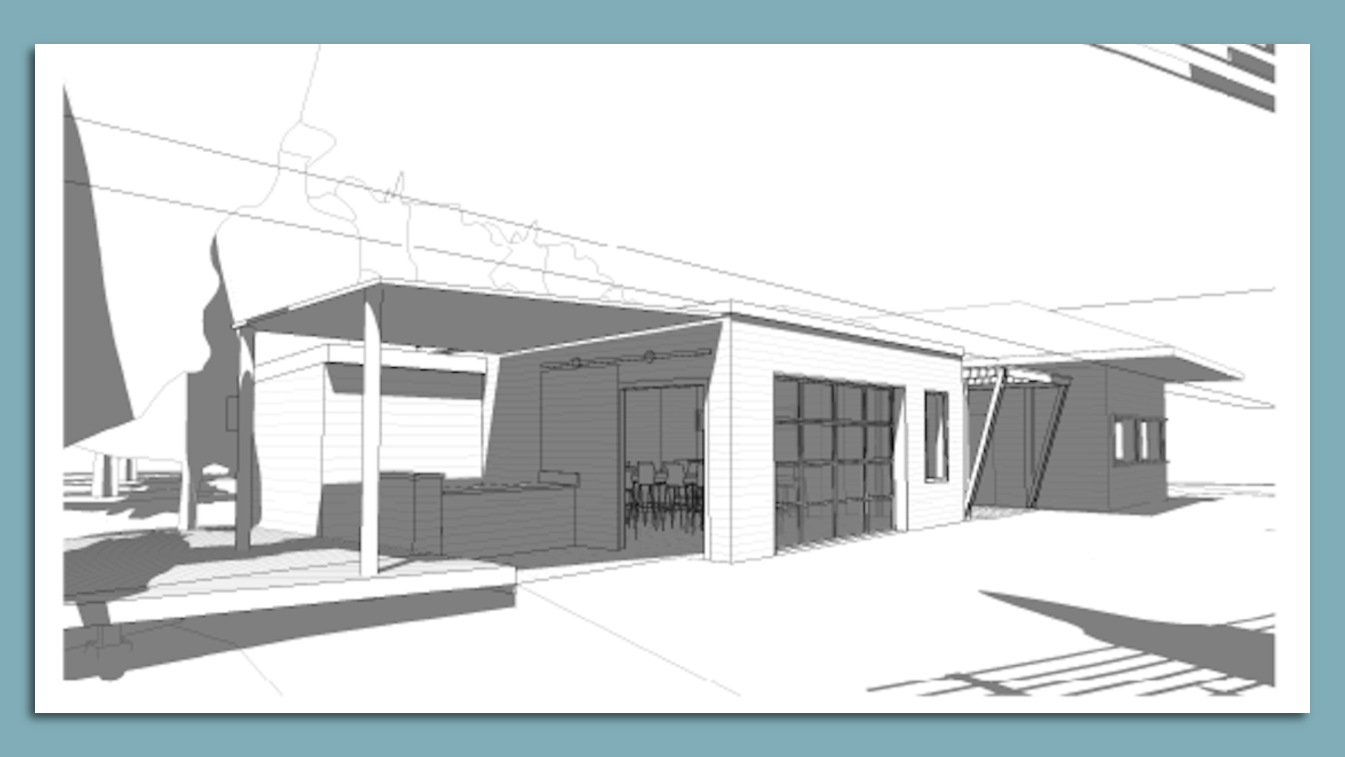 a rendering of the updated lake nokomis foods tand