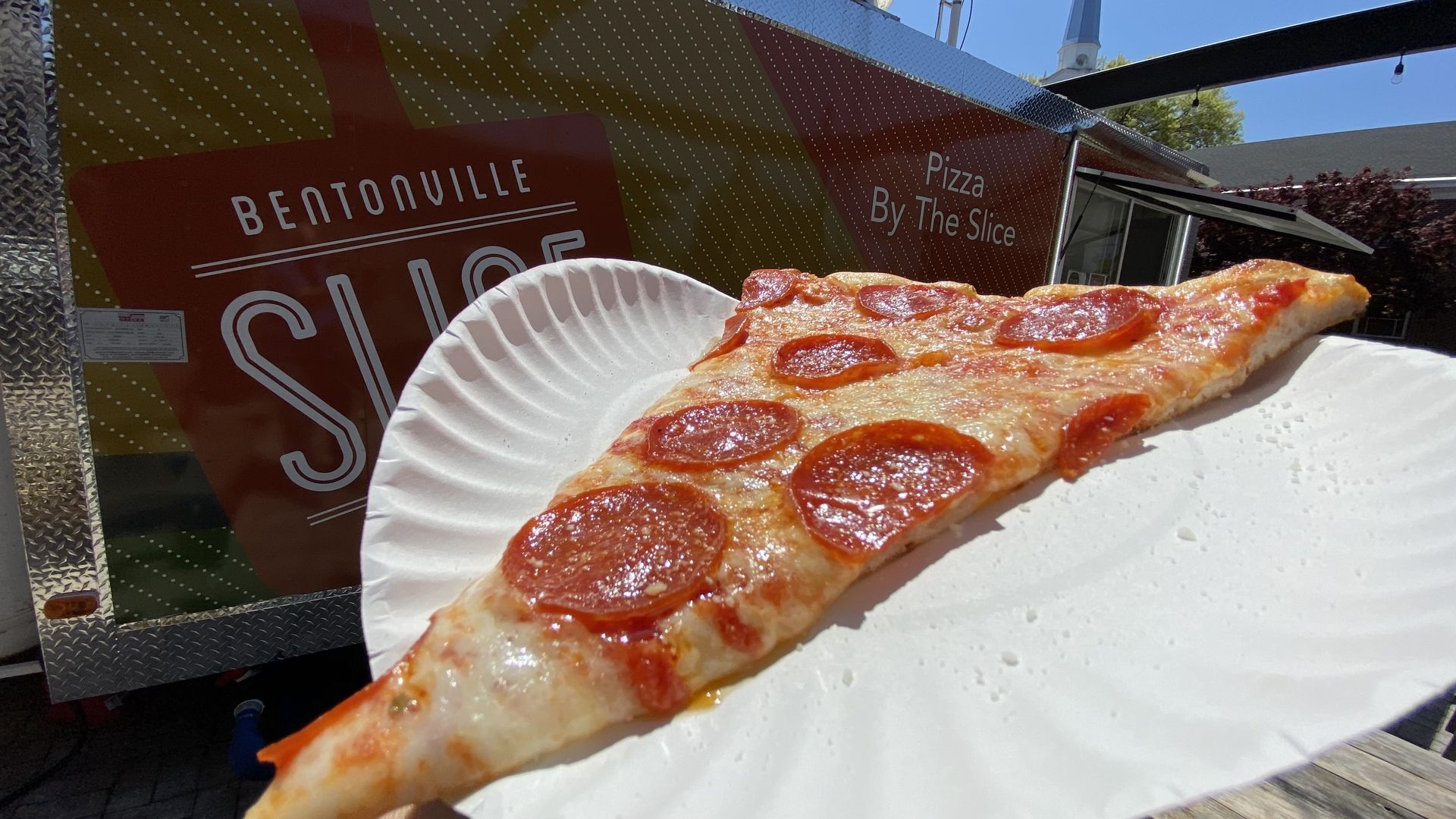 A photo of pepperoni pizza