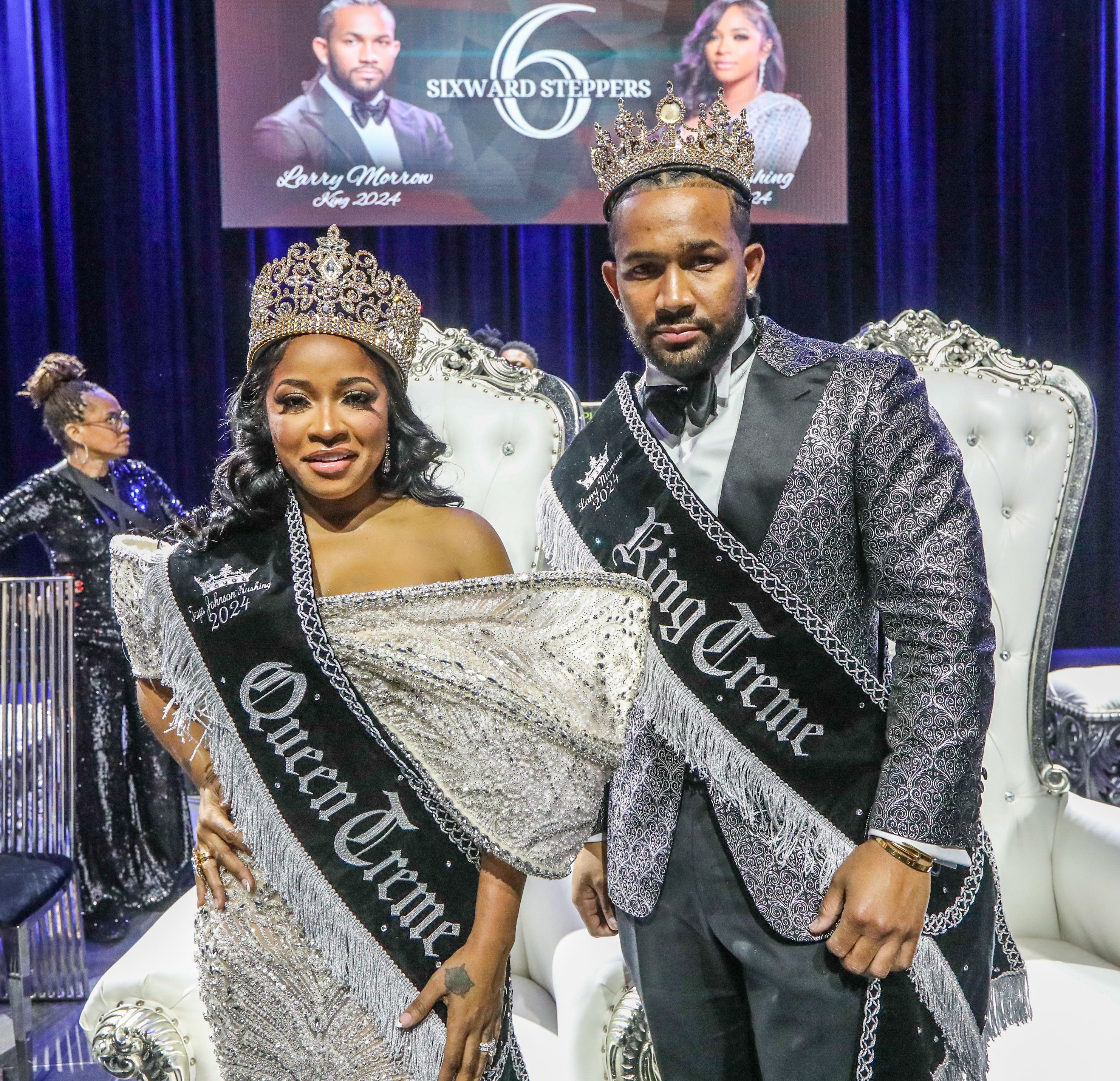 Toya Johnson-Rushing, Larry Morrow crowned at Six Ward Steppers ball ...