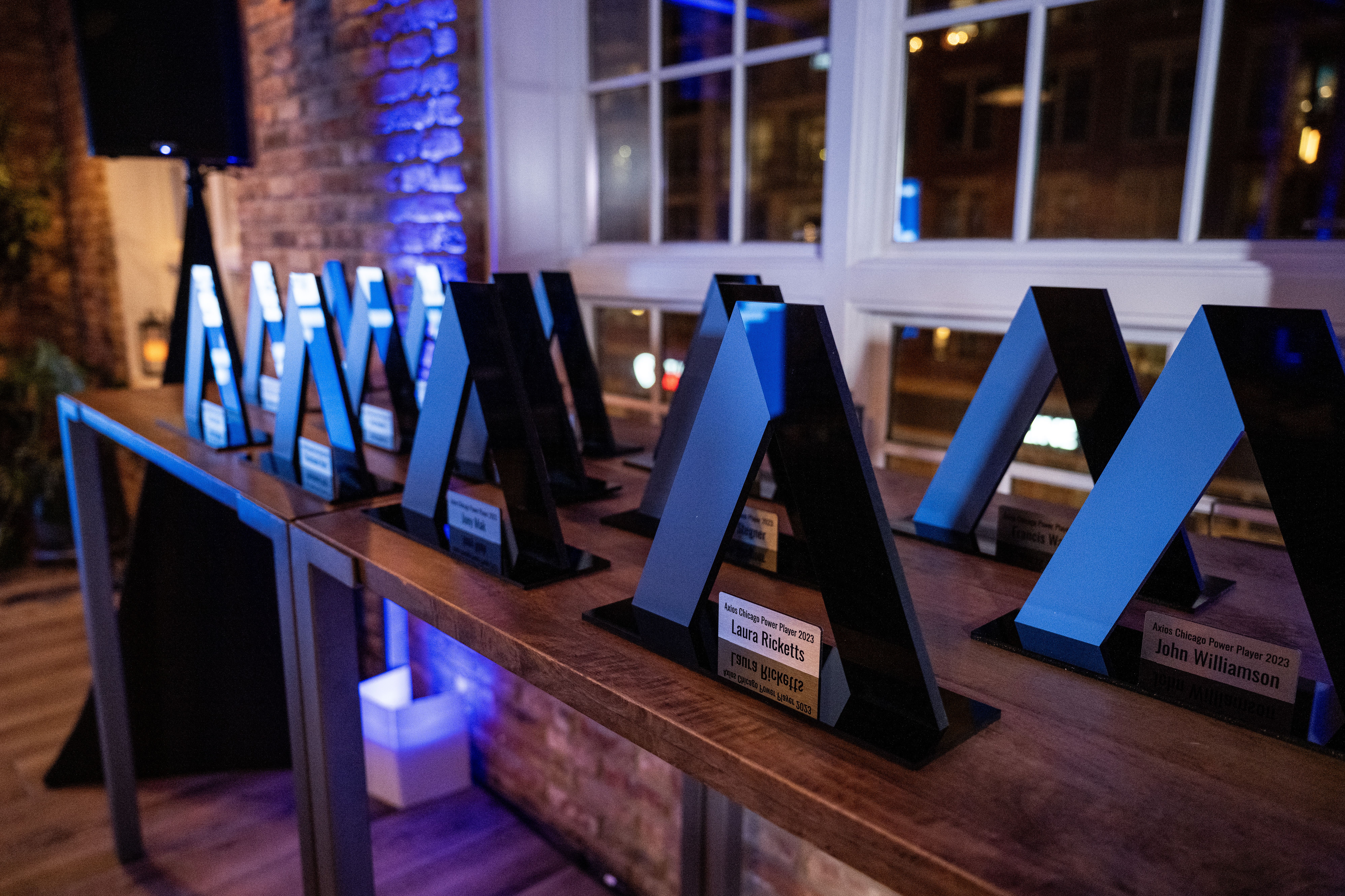 axios awards on a table