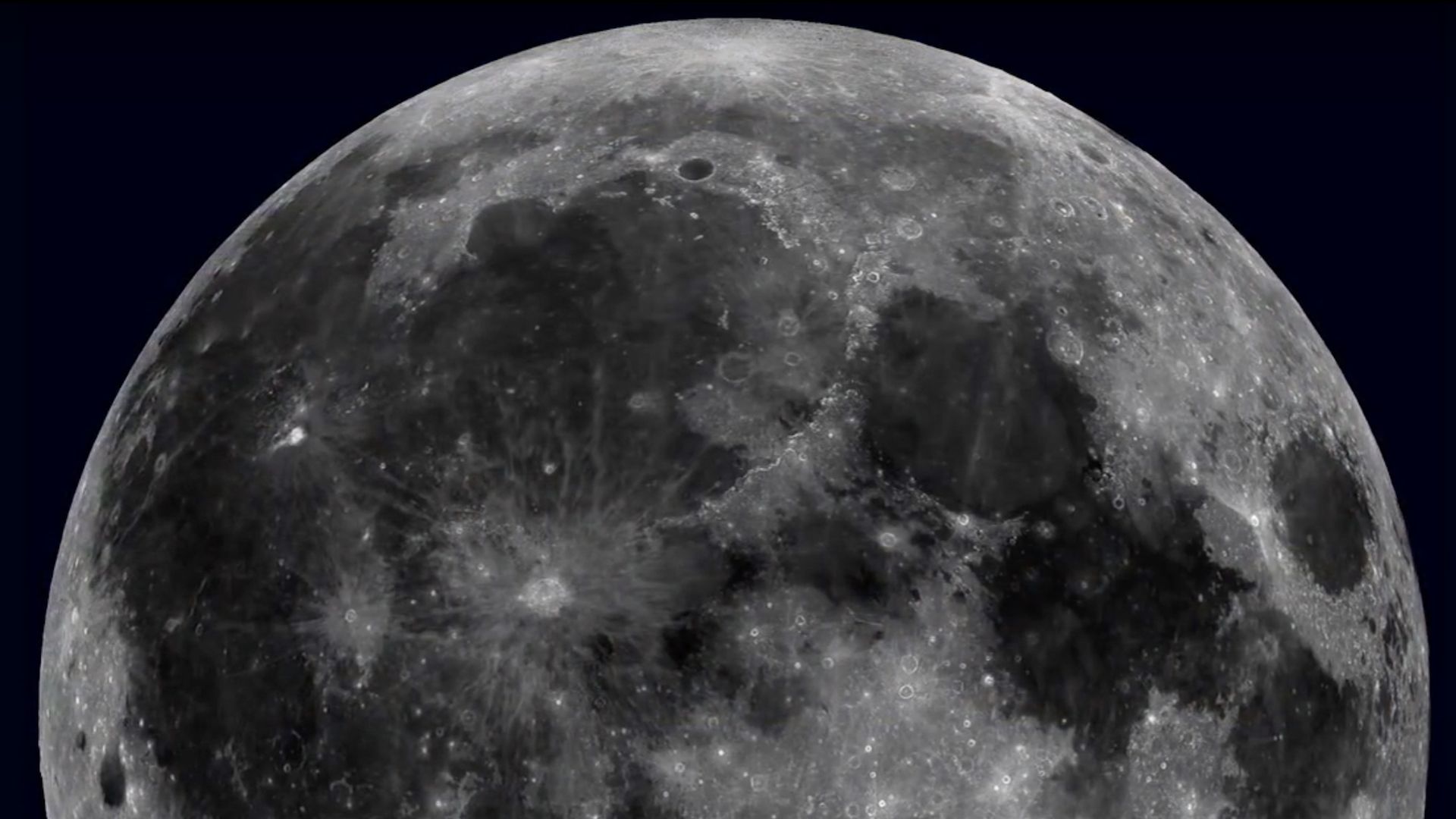 The nearside of the Moon
