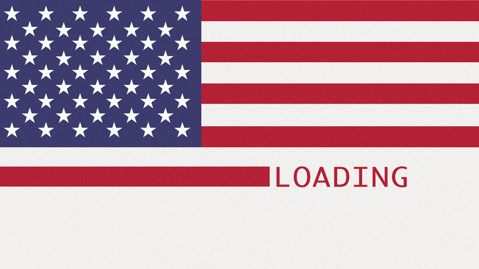 Animated gif of the American flag as a loading screen