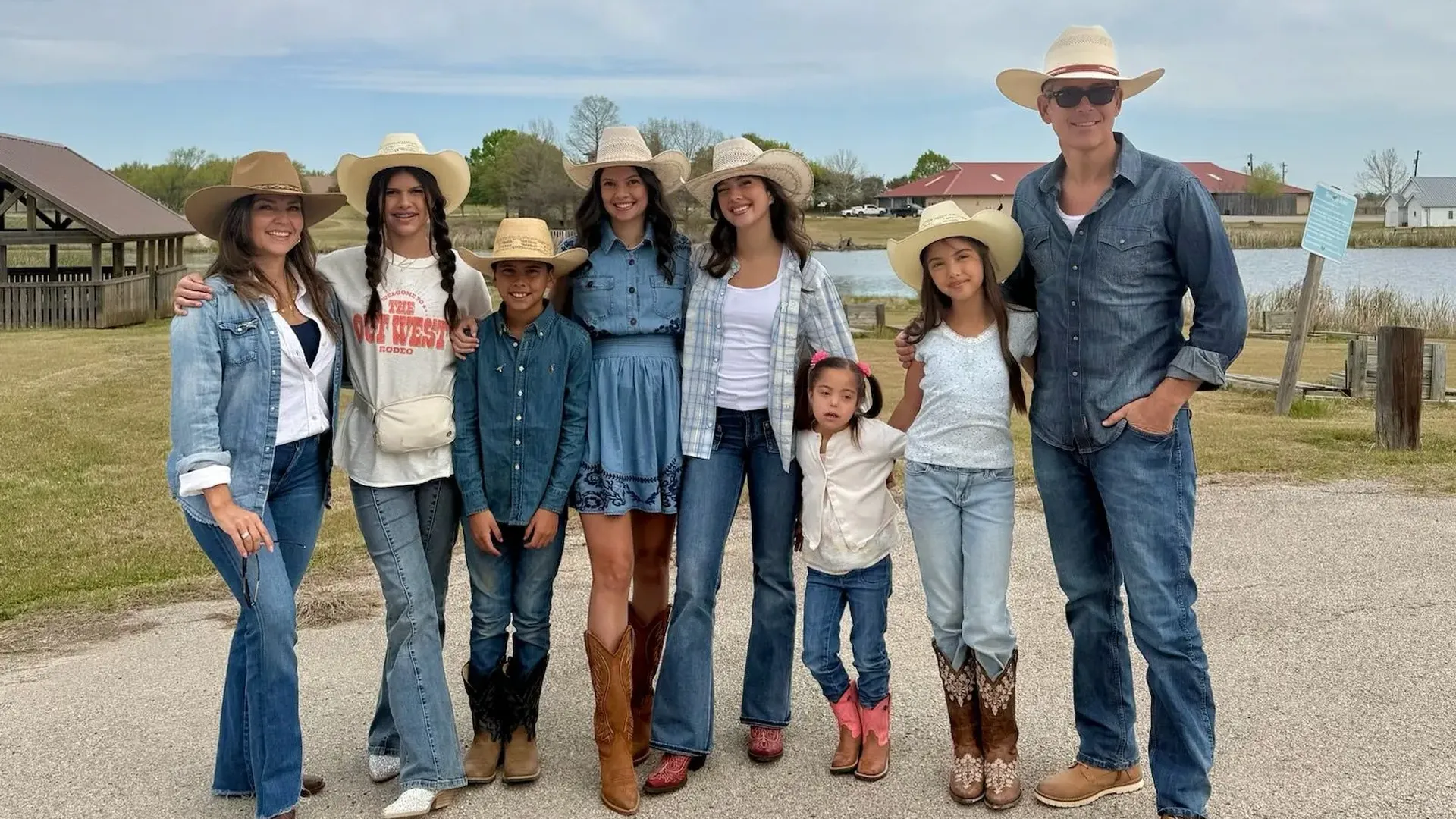 Transportation Secretary Sean Duffy and his family pose for a portrait