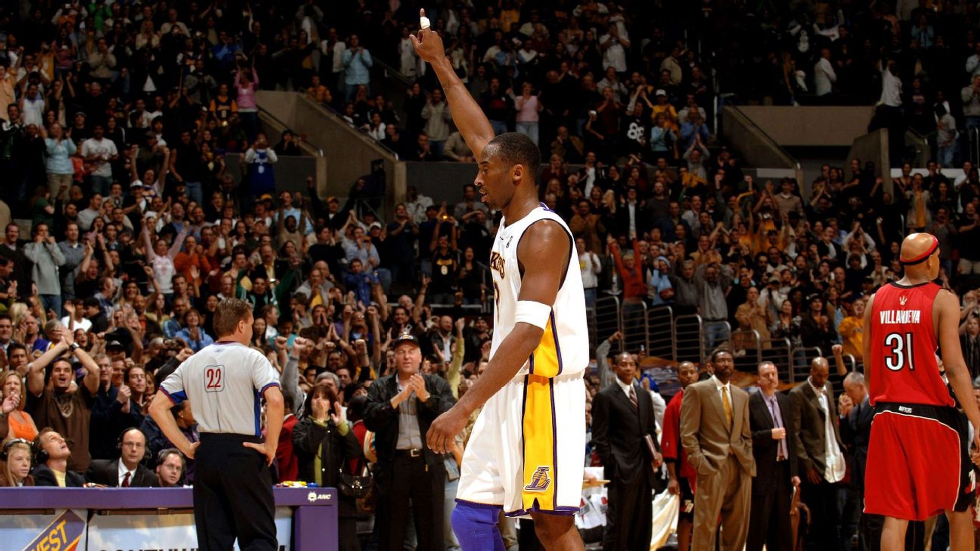 Kobe Bryant after his famous 81-point game