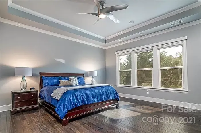 Curtis Samuel's new Charlotte home bedroom