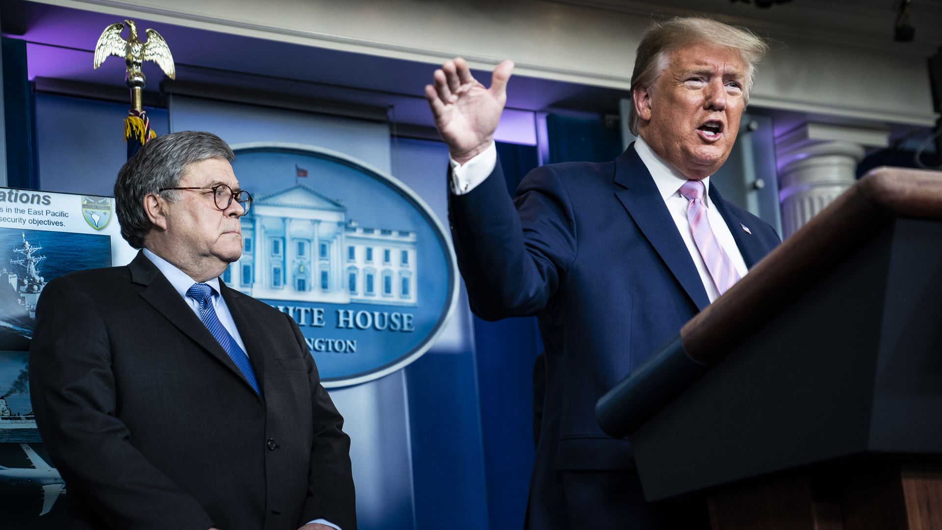 Trump and Bill Barr