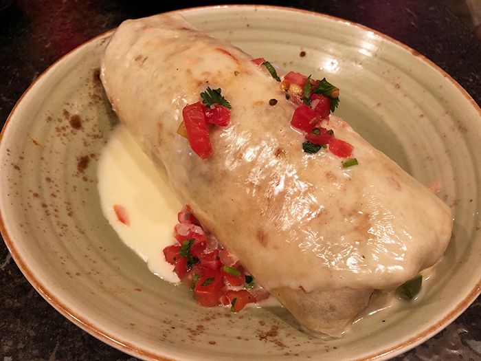 burrito at rurus tacos and tequila in charlotte