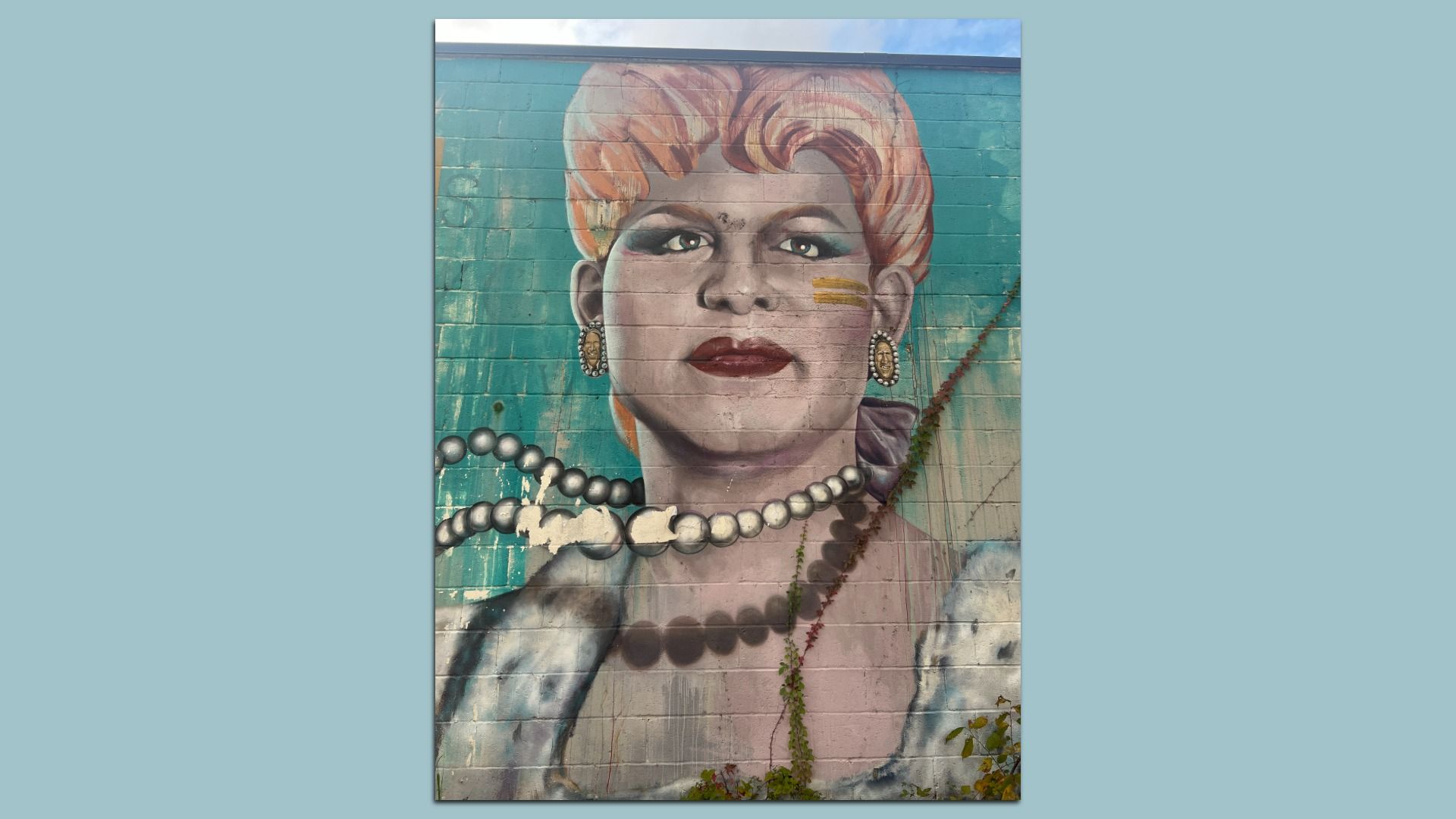 Mural of a woman