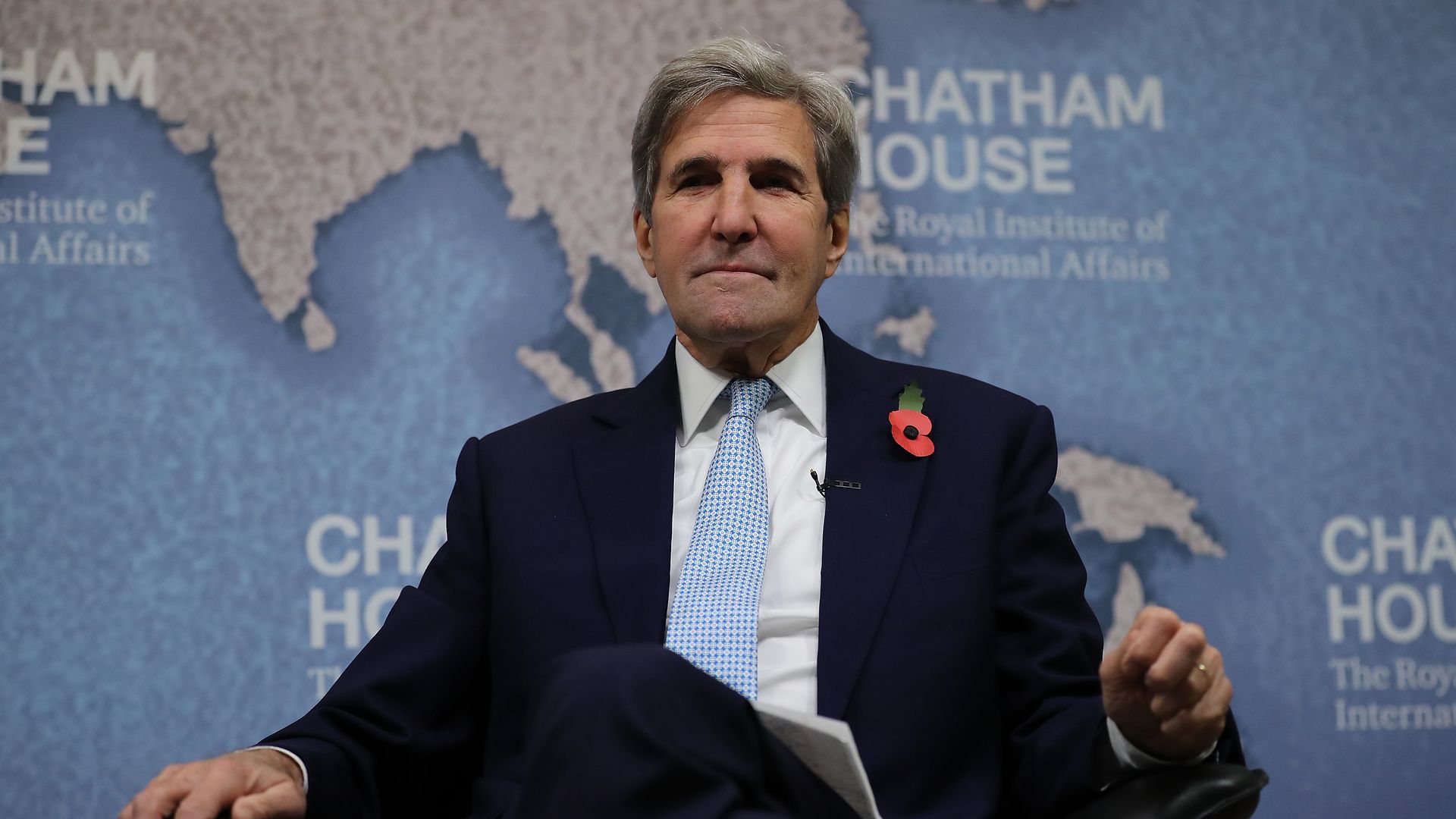 John Kerry speaks at the Chatham House event