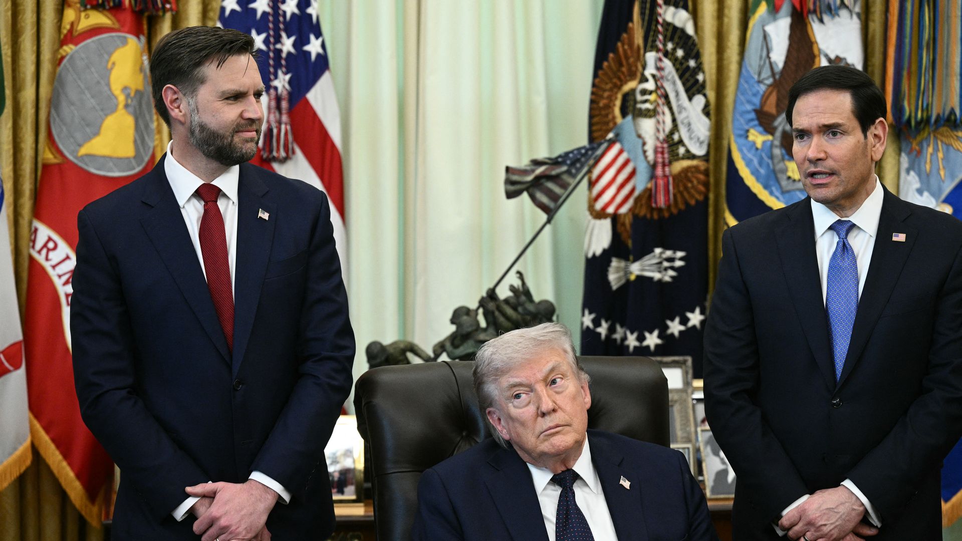 Men at desk