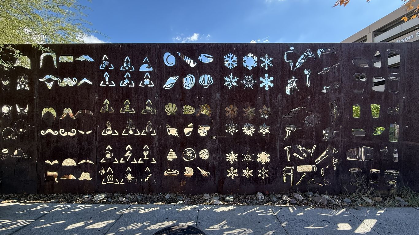 Where in the Valley can you find this elaborate fence?