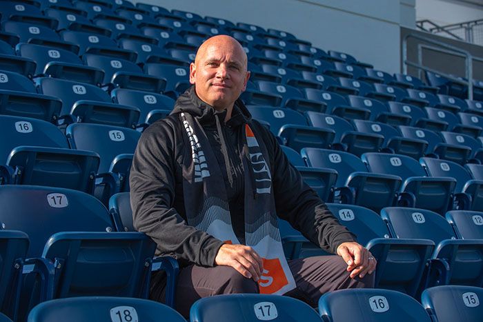 Philip Poole has been named head coach of Charlotte's new professional women's soccer team. Photo: Courtesy of Super League Carolina