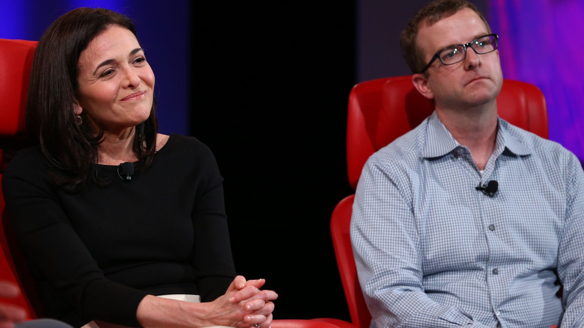 Facebook COO Sheryl Sandberg and CTO Mike Schroepfer