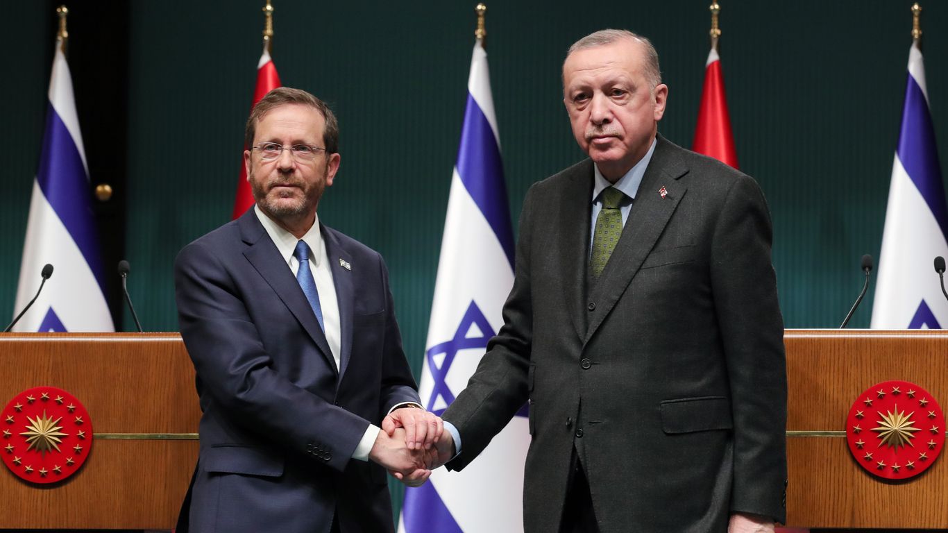 İsrail cumhurbaşkanı Erdoğan ile ilişkileri “düzeltmek” için Türkiye’yi ziyaret etti