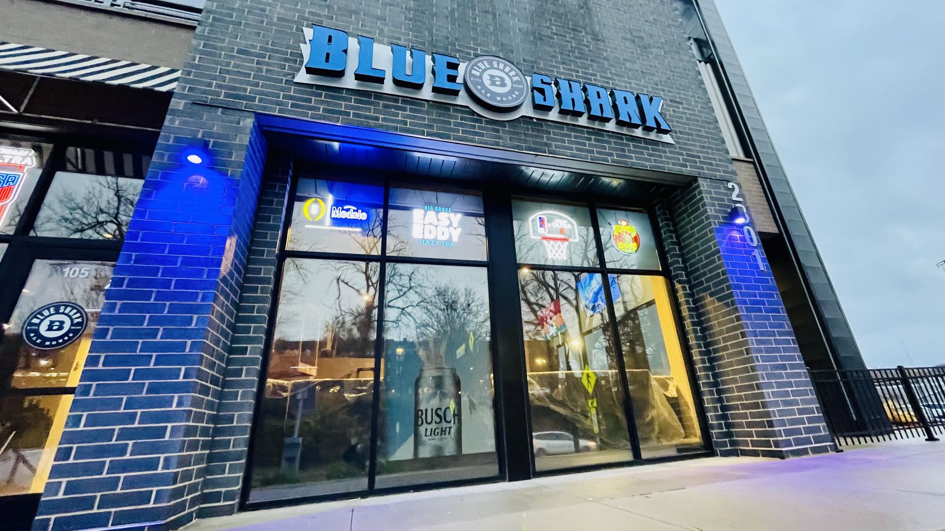 A photo of Blue Shark bar.