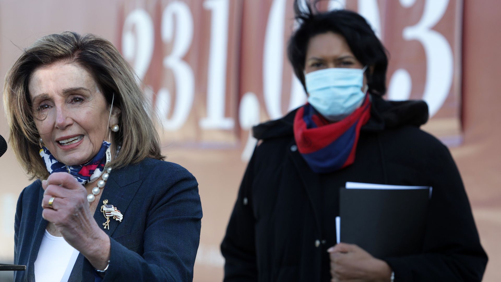 Picture of House Speaker Nancy Pelosi and Washington D.C. Mayor Muriel Bowser