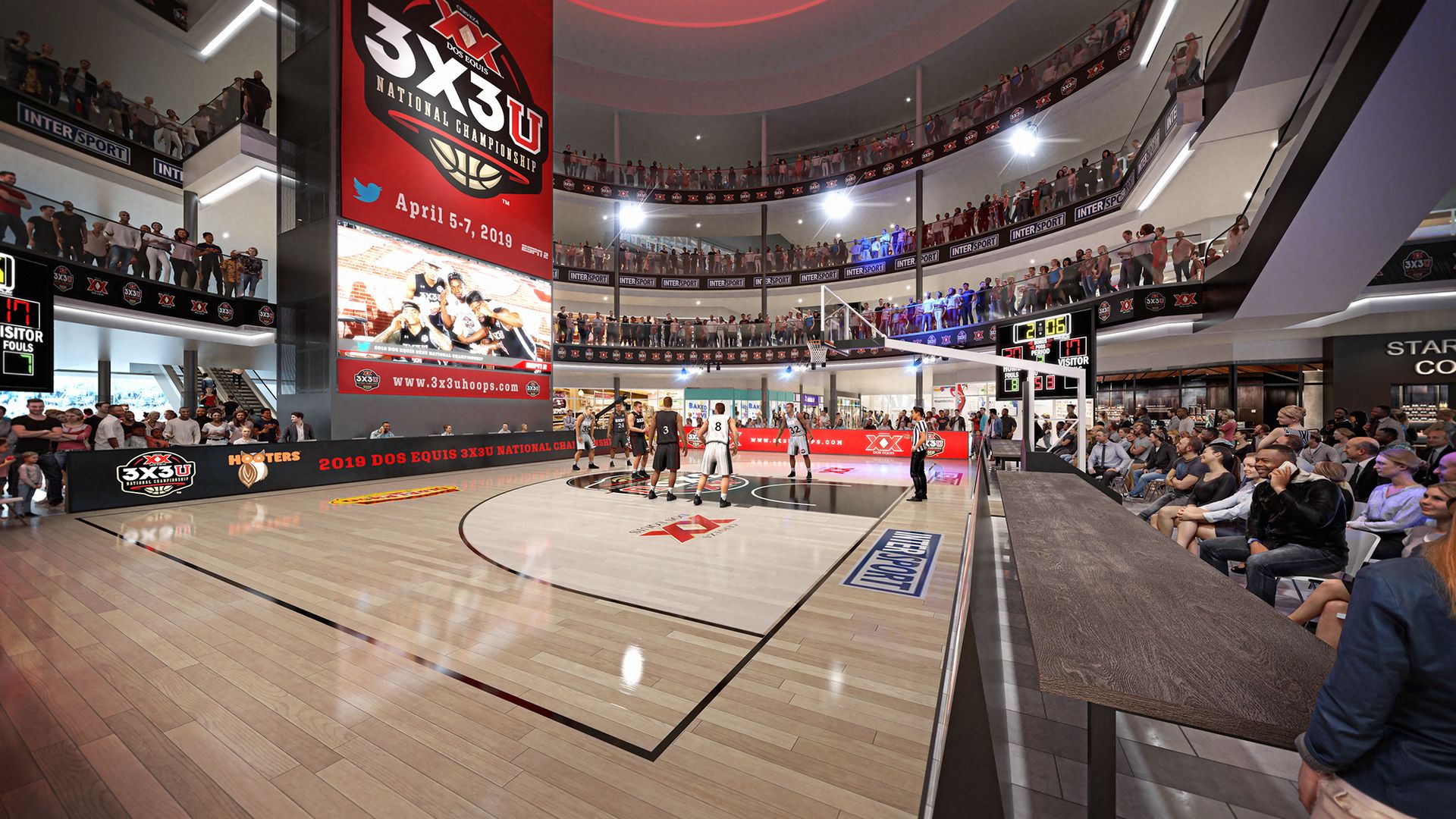 3x3 tournament rendering