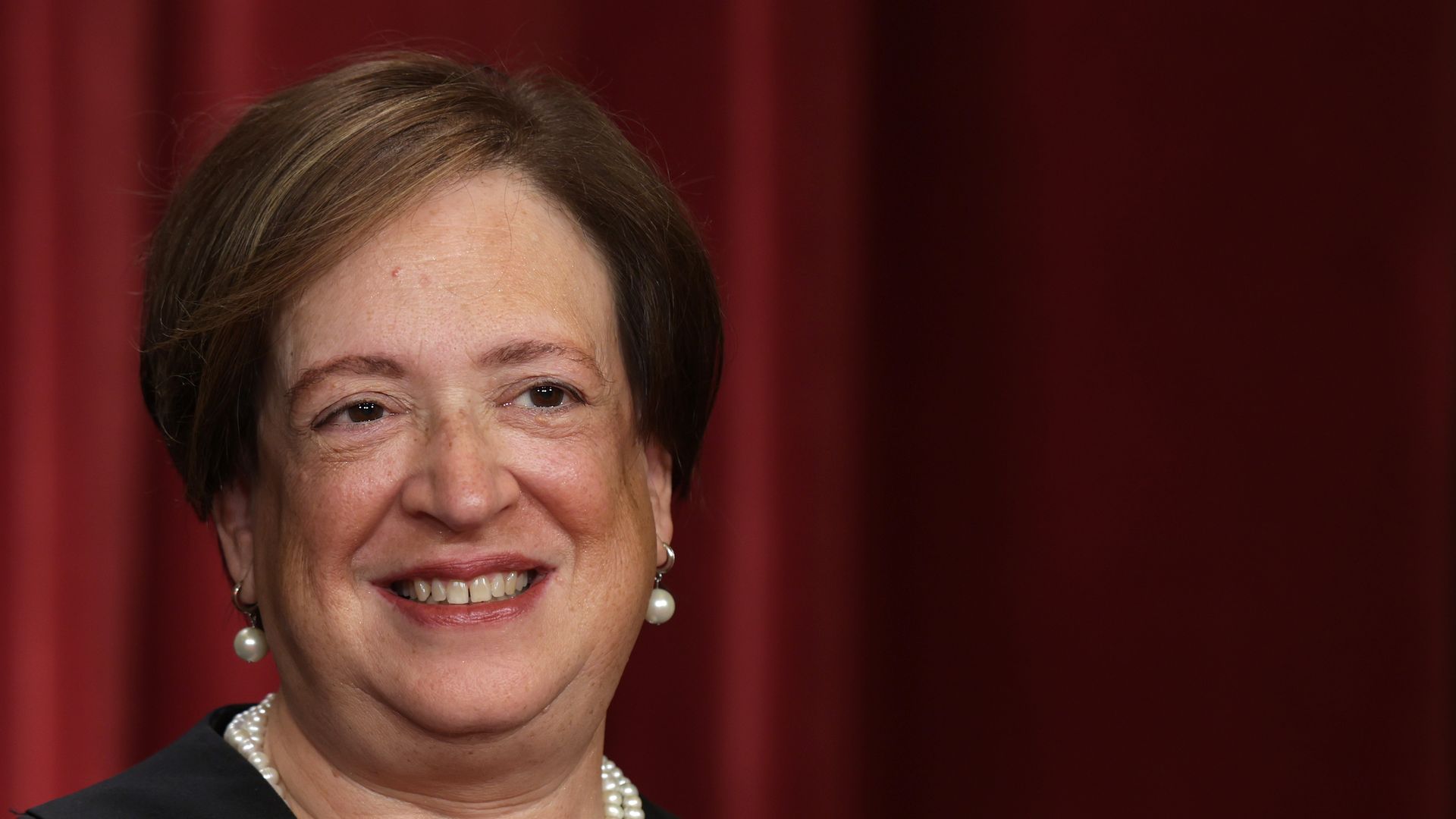 Justice Elena Kagan poses for an official portrait at the East Conference Room of the Supreme Court building on October 7, 2022 in Washington, DC. The Supreme Court has begun a new term after Associate Justice Ketanji Brown Jackson was officially added to the bench in September. (Photo by Alex Wong/