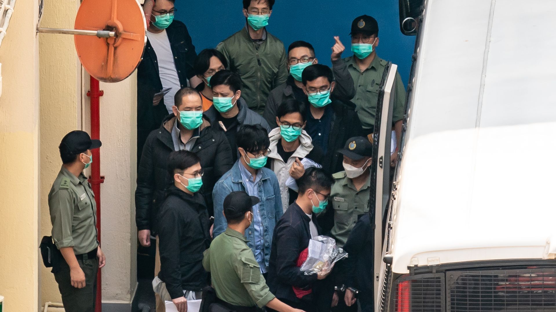 Picture of Hong Kong activists