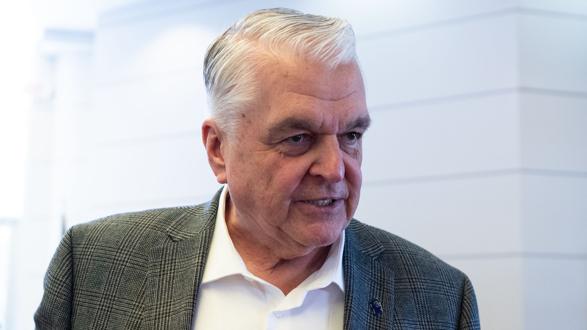 Nevada Gov. Steve Sisolak in Boulder City in May 2022.