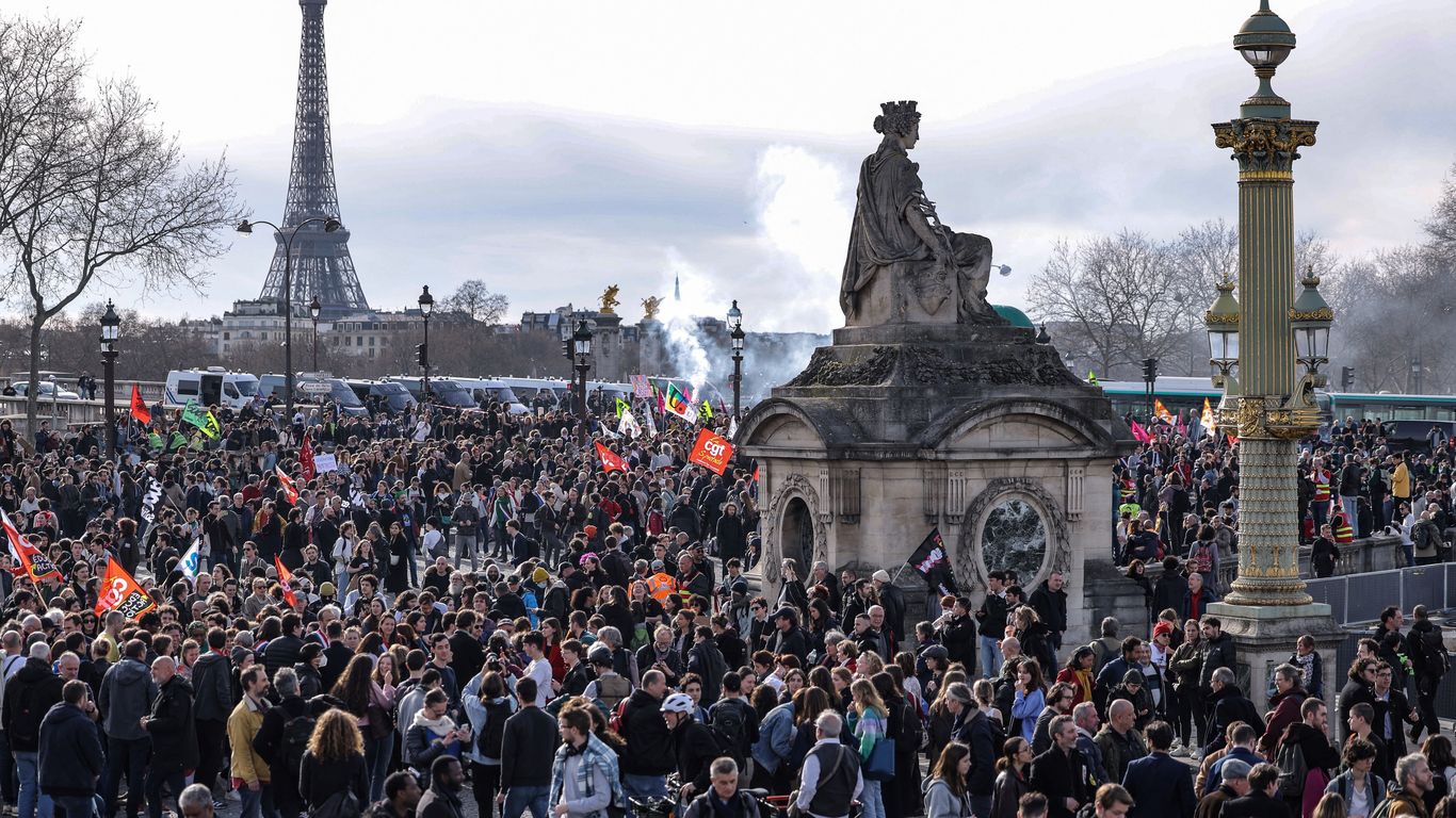 Protesters outraged as Macron forces through retirement age hike