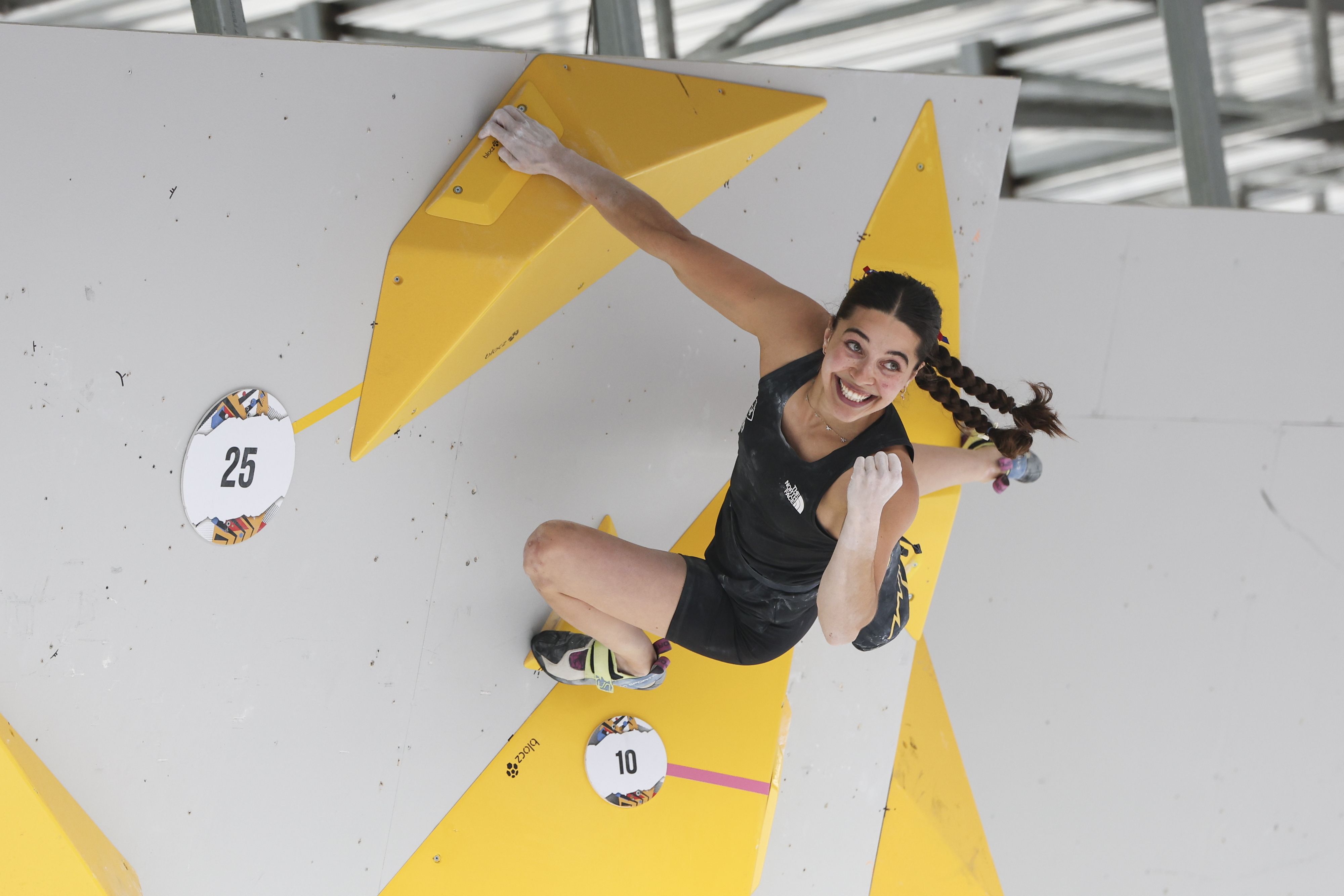 Brooke Raboutou competes in an Olympic qualifier in May. Photo: Zhe Ji/Getty Images