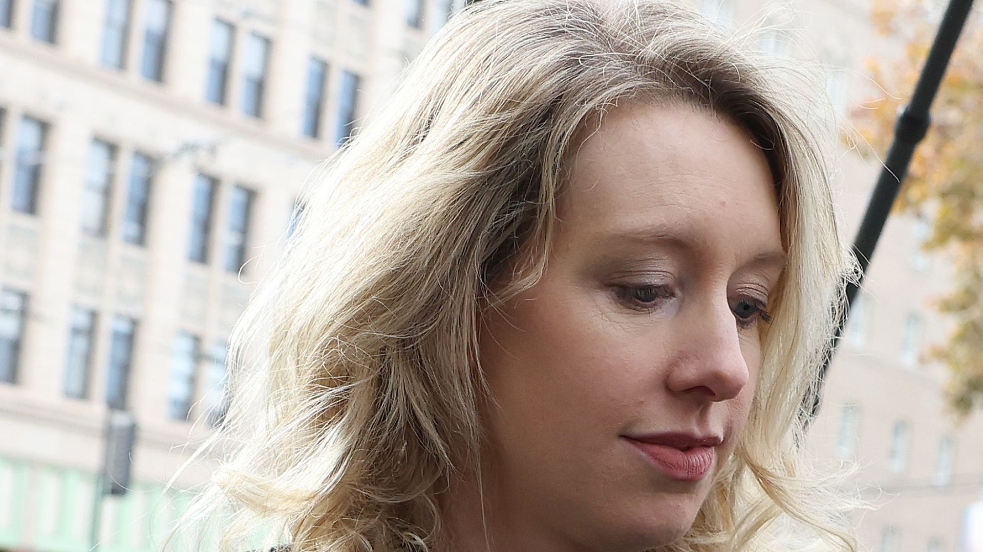 Former Theranos CEO Elizabeth Holmes arriving at a federal court in San Jose, California, in November 2022.