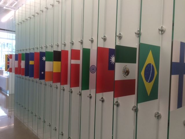 flags at charlotte chamber
