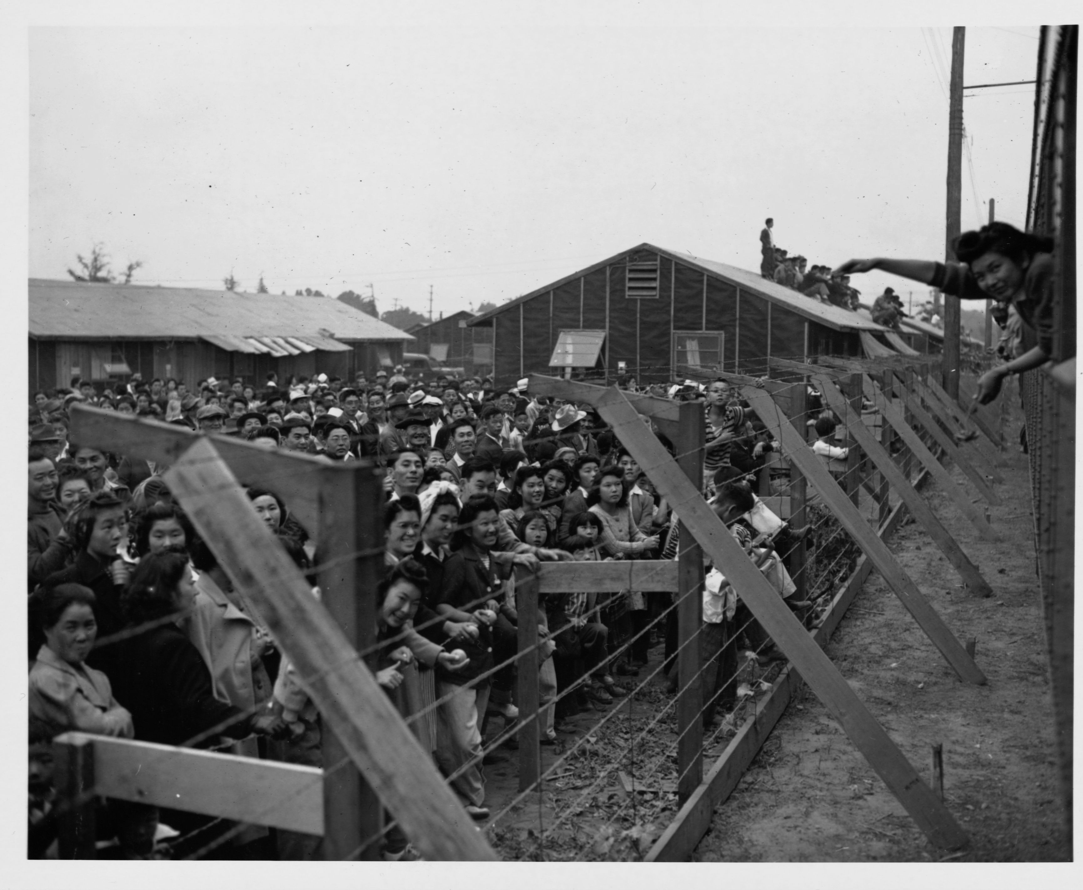 Japanese-Americans Interned at Santa Anita (Photo by Library of Congress/Corbis/VCG via Getty Images)