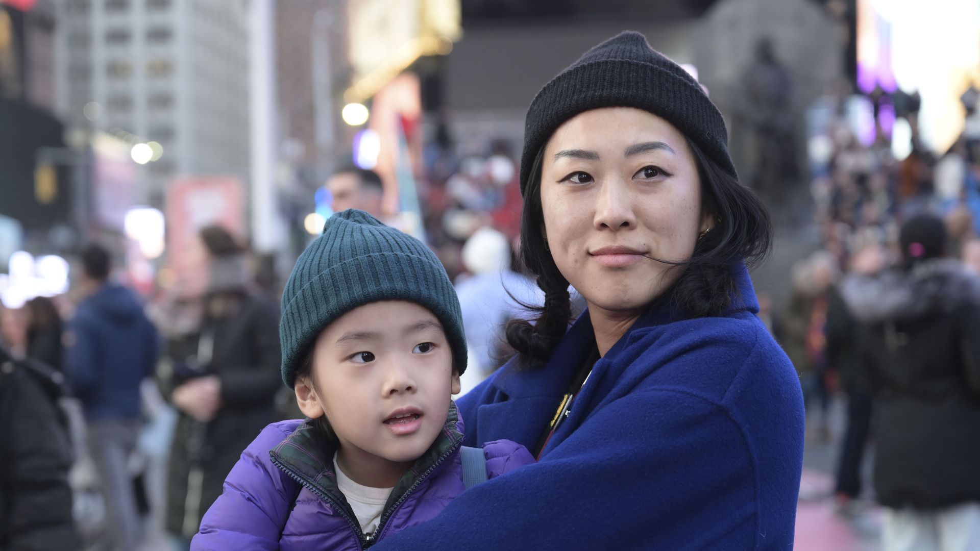 Asian Americans are gathered at the Times Square to protest Asian-Hate in New York City, United States on March 16, 2023. 