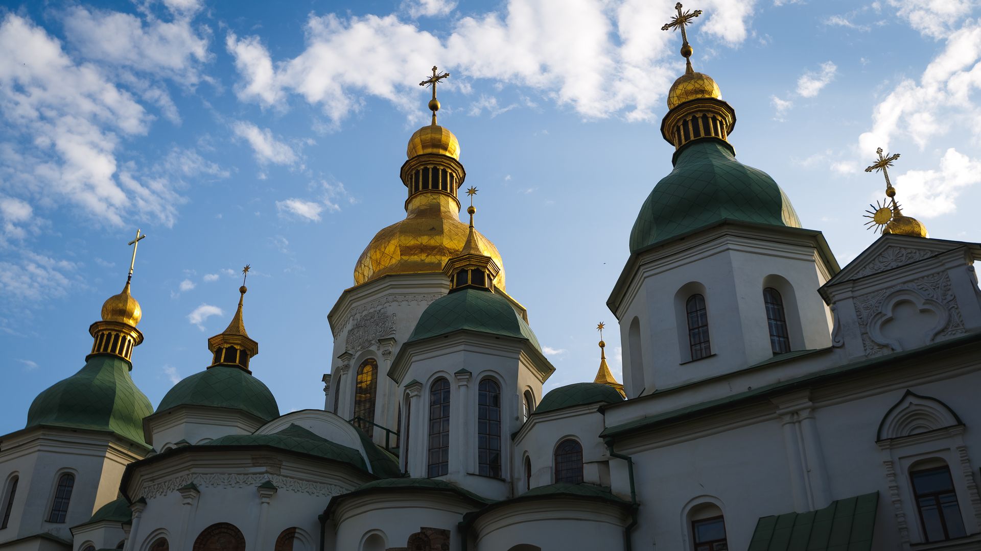 Saint Sophia Cathedral, one of the endangered sites, in Kyiv, Ukraine, in August 2022.