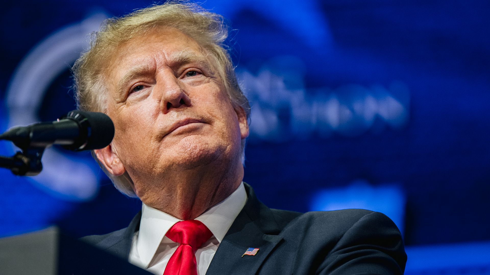Former President Trump speaking in Phoenix, Arizona, in July 2021.