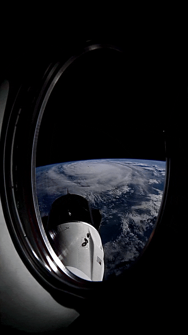 The view of Hurricane Milton from space