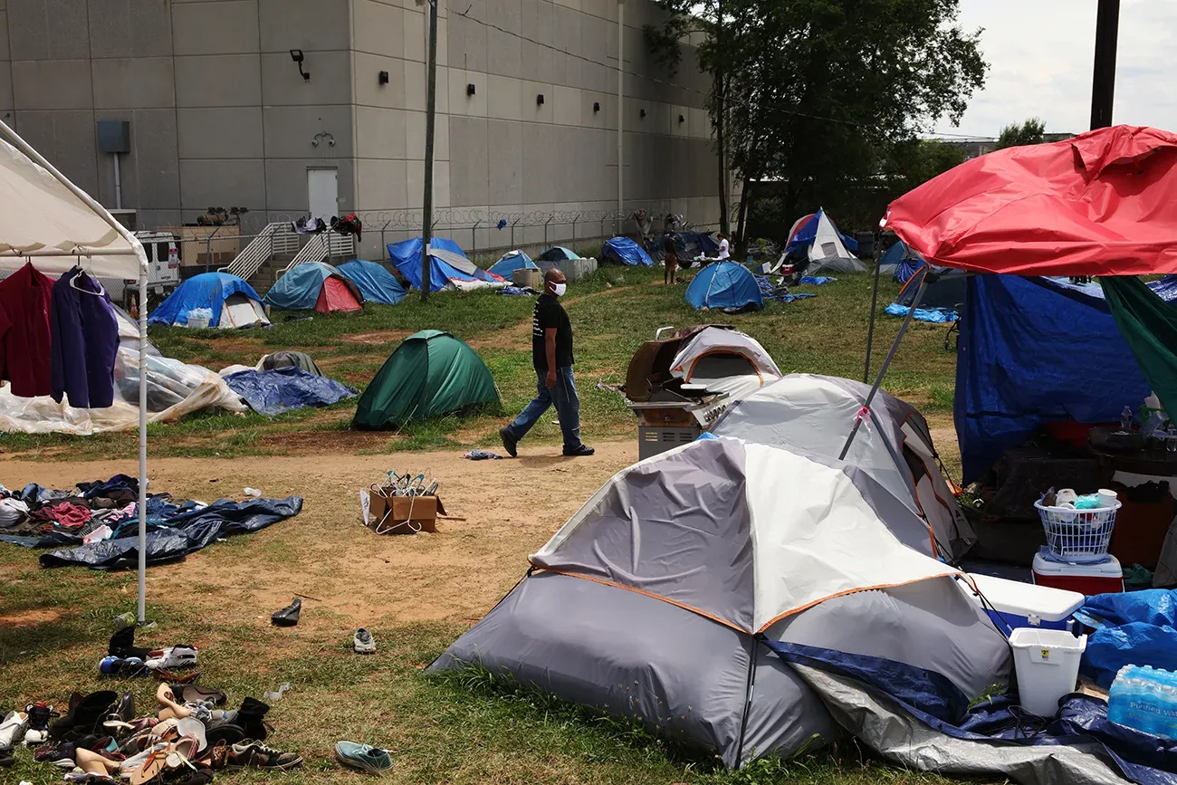 Tent City Charlotte covid 2020