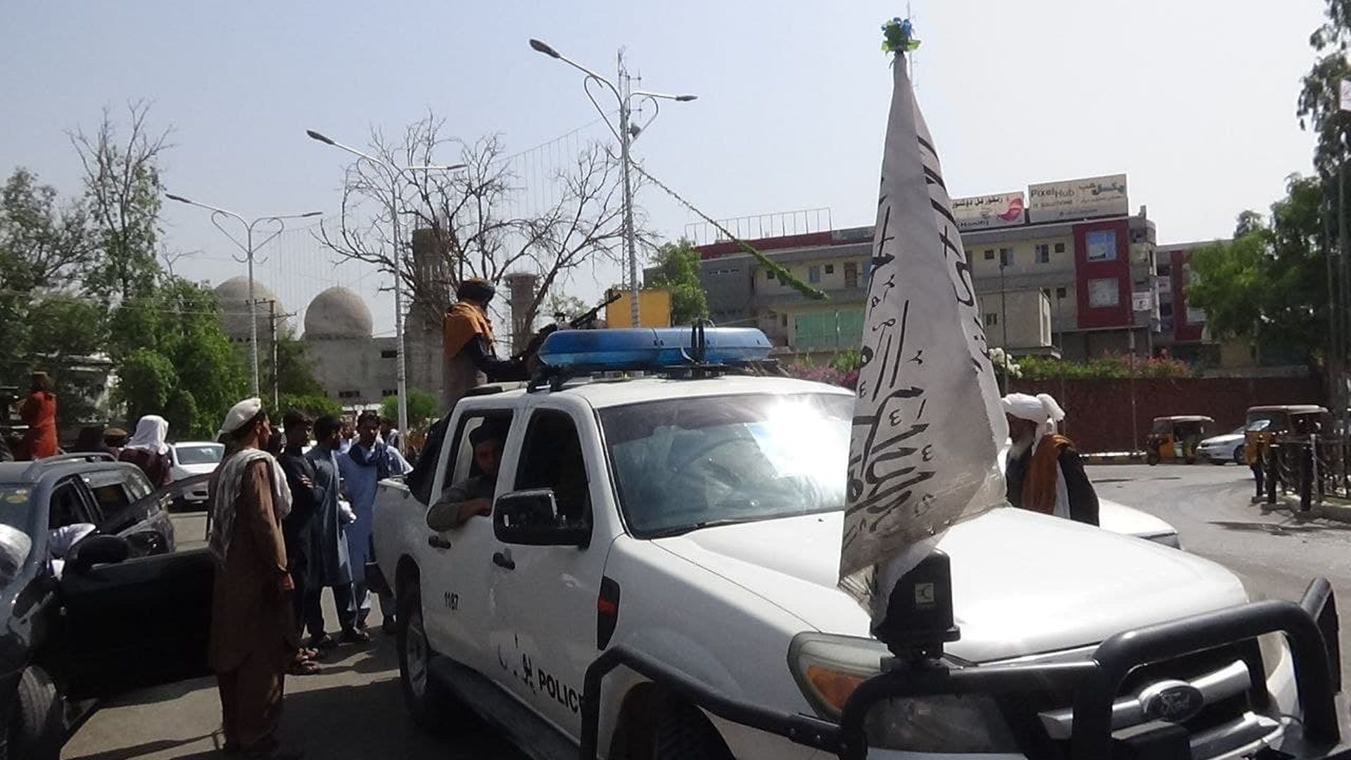 Taliban check points are seen in the streets of Jalalabad city, Afghanistan on August 18