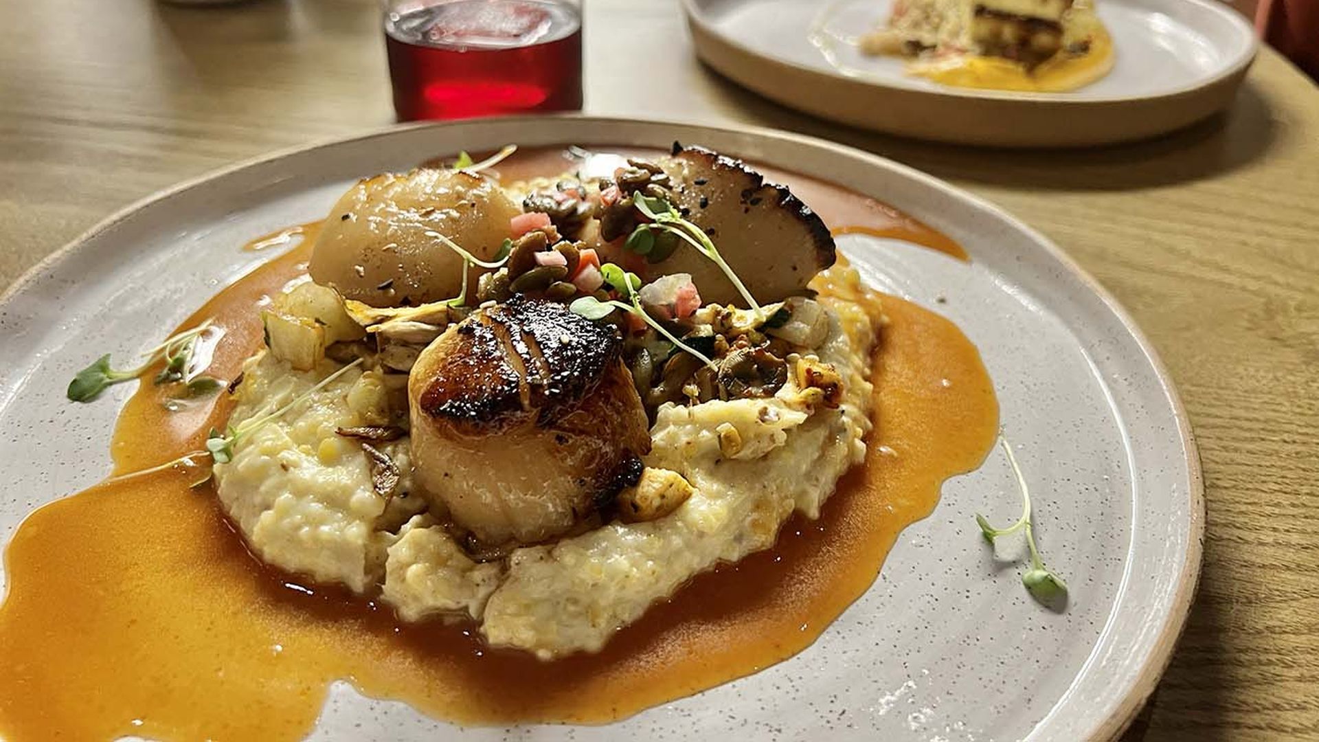 scallops from restaurant constance