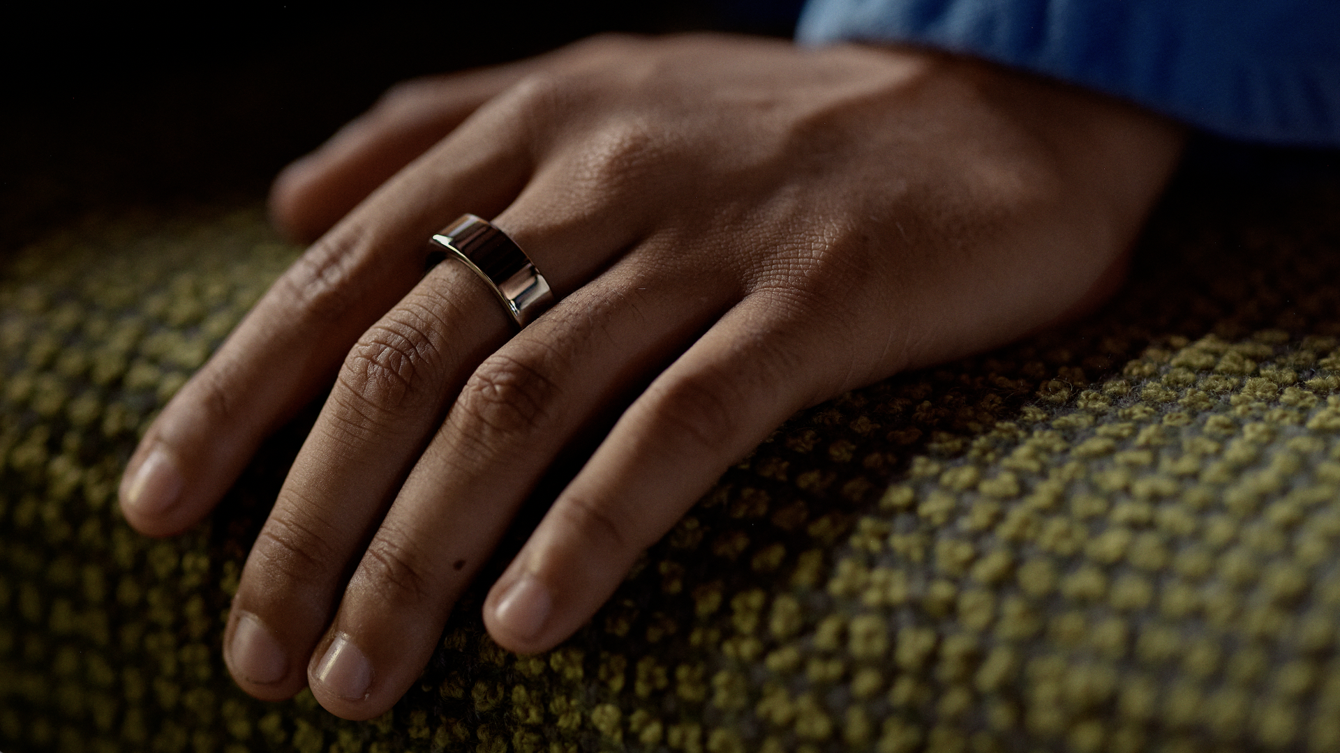 Oura's latest fitness ring, seen here, adds period tracking among other features.
