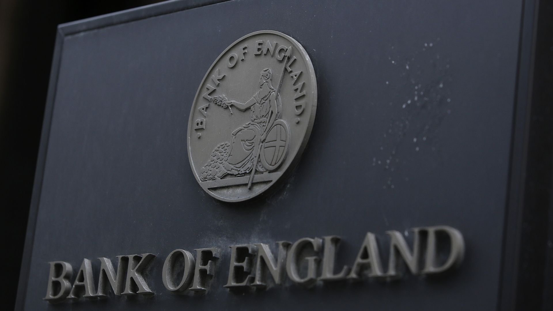 Photo of the Bank of England logo